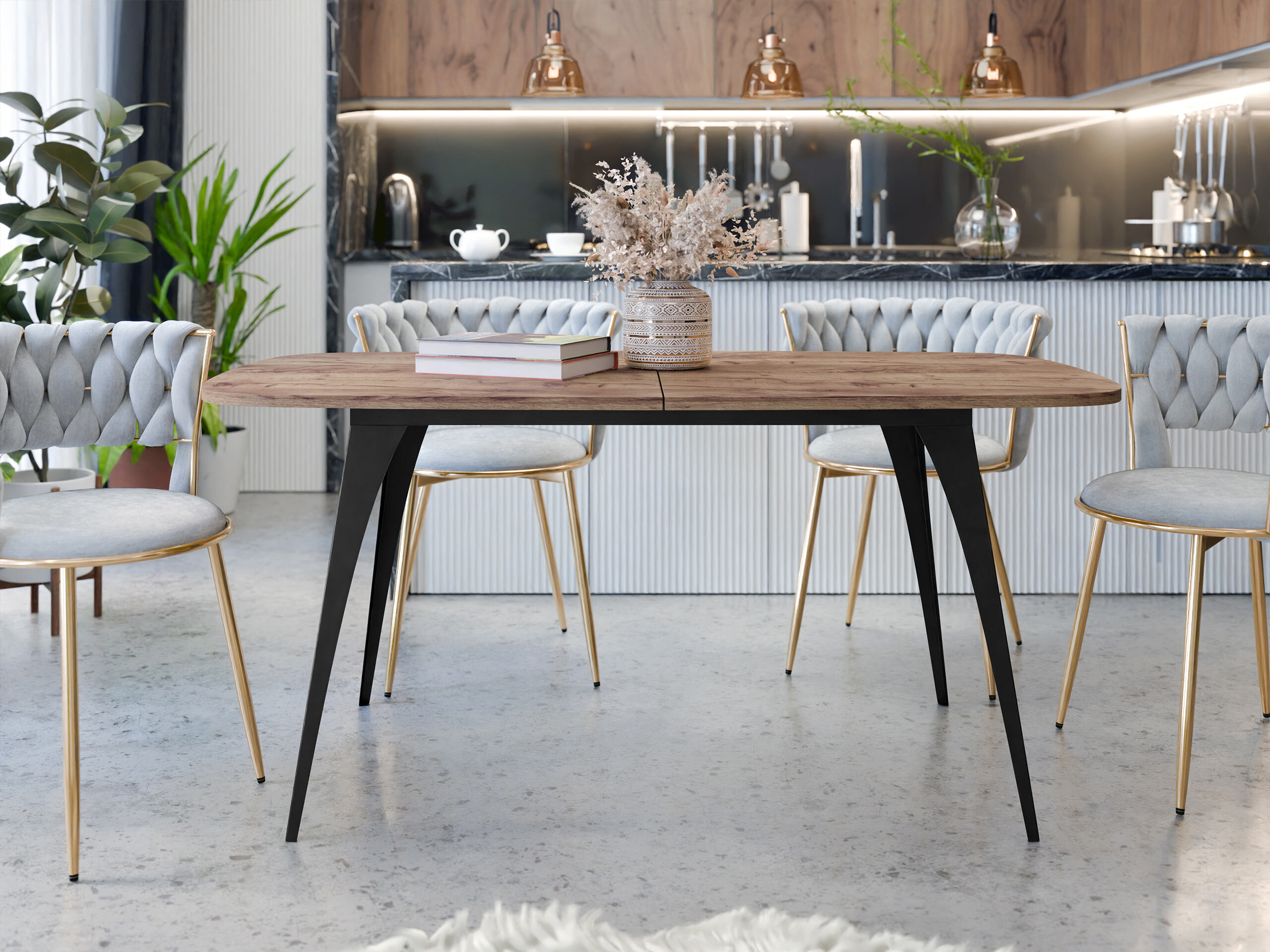 Miza Oswego 131 (Craft zlati hrast)