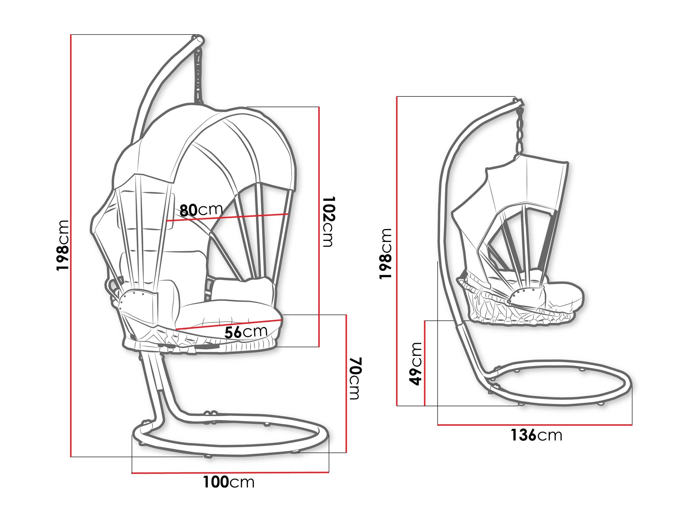 Viseči stol Comfivo Myrtus I