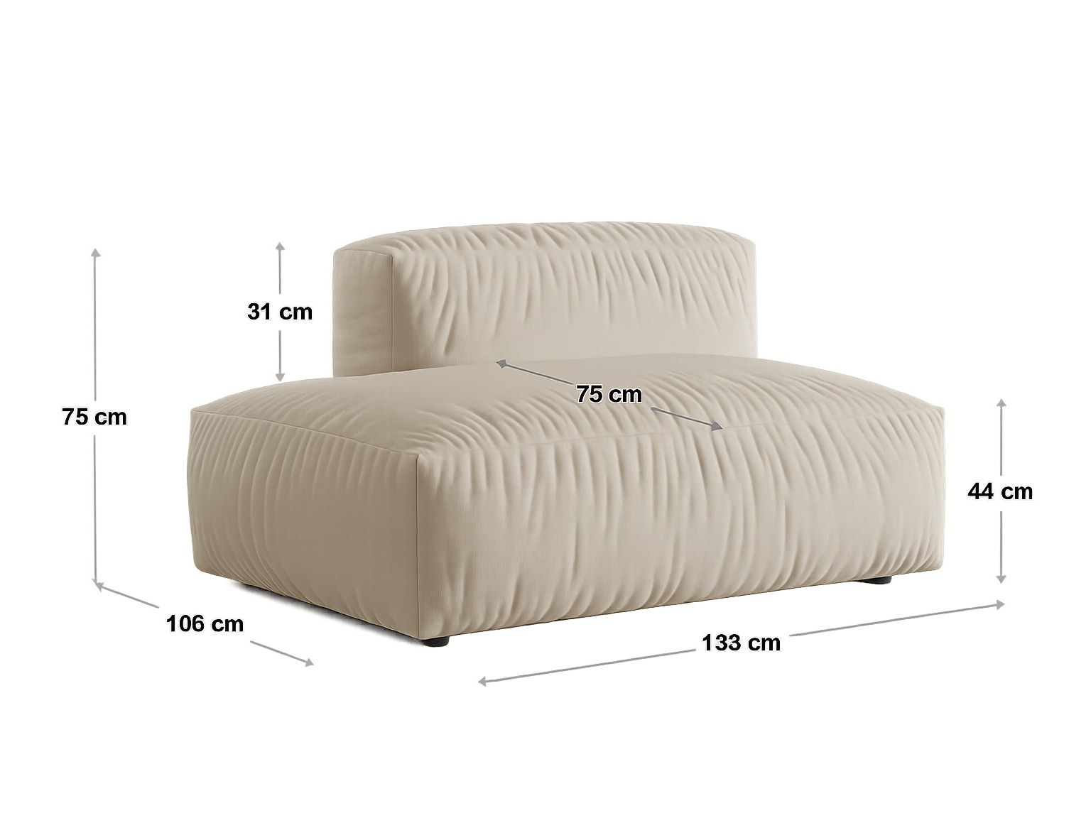 Modularni sedežni element Sorcoro 102 (Vogue 12)