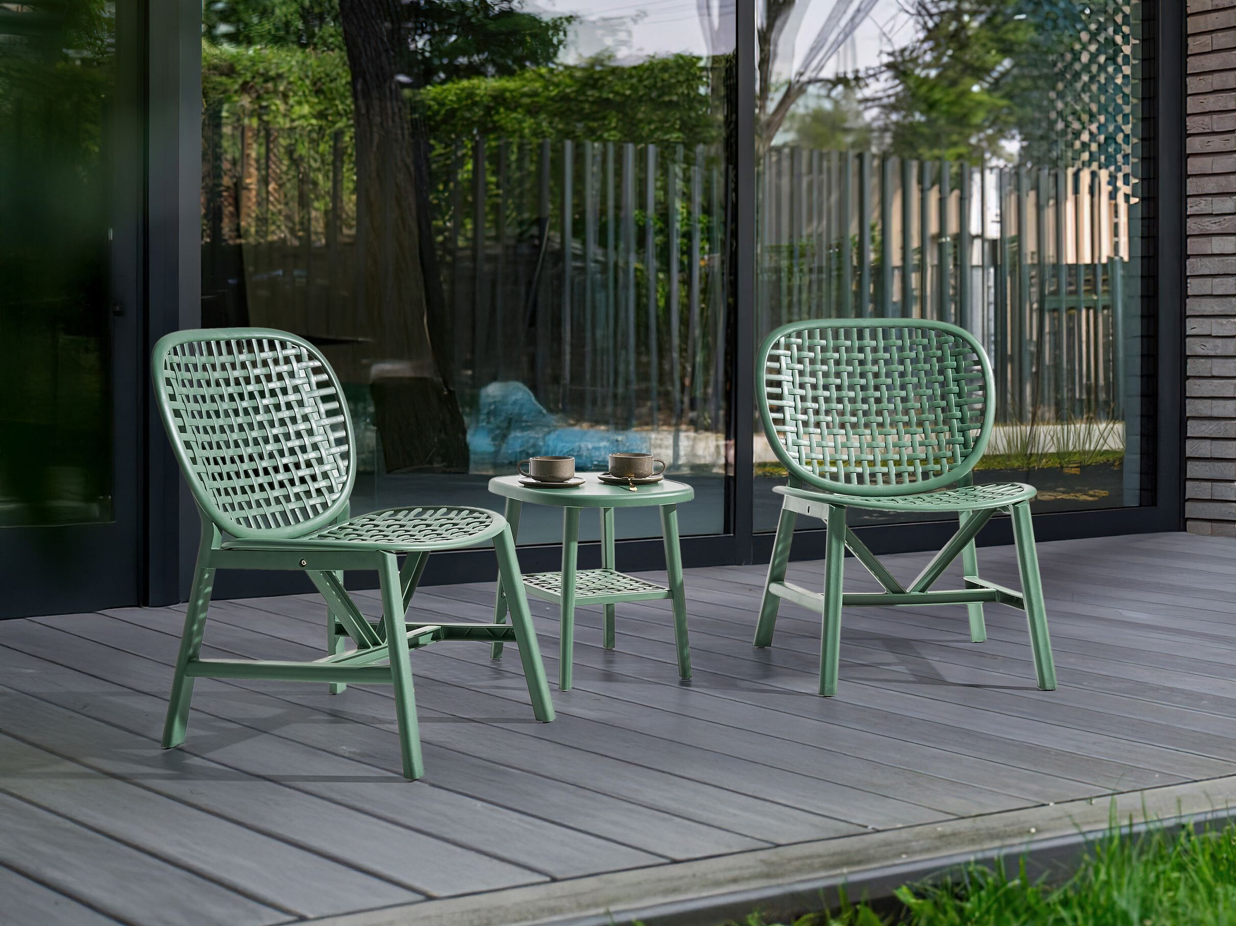 Komplet za balkon Berwyn 3236 (Zelena)