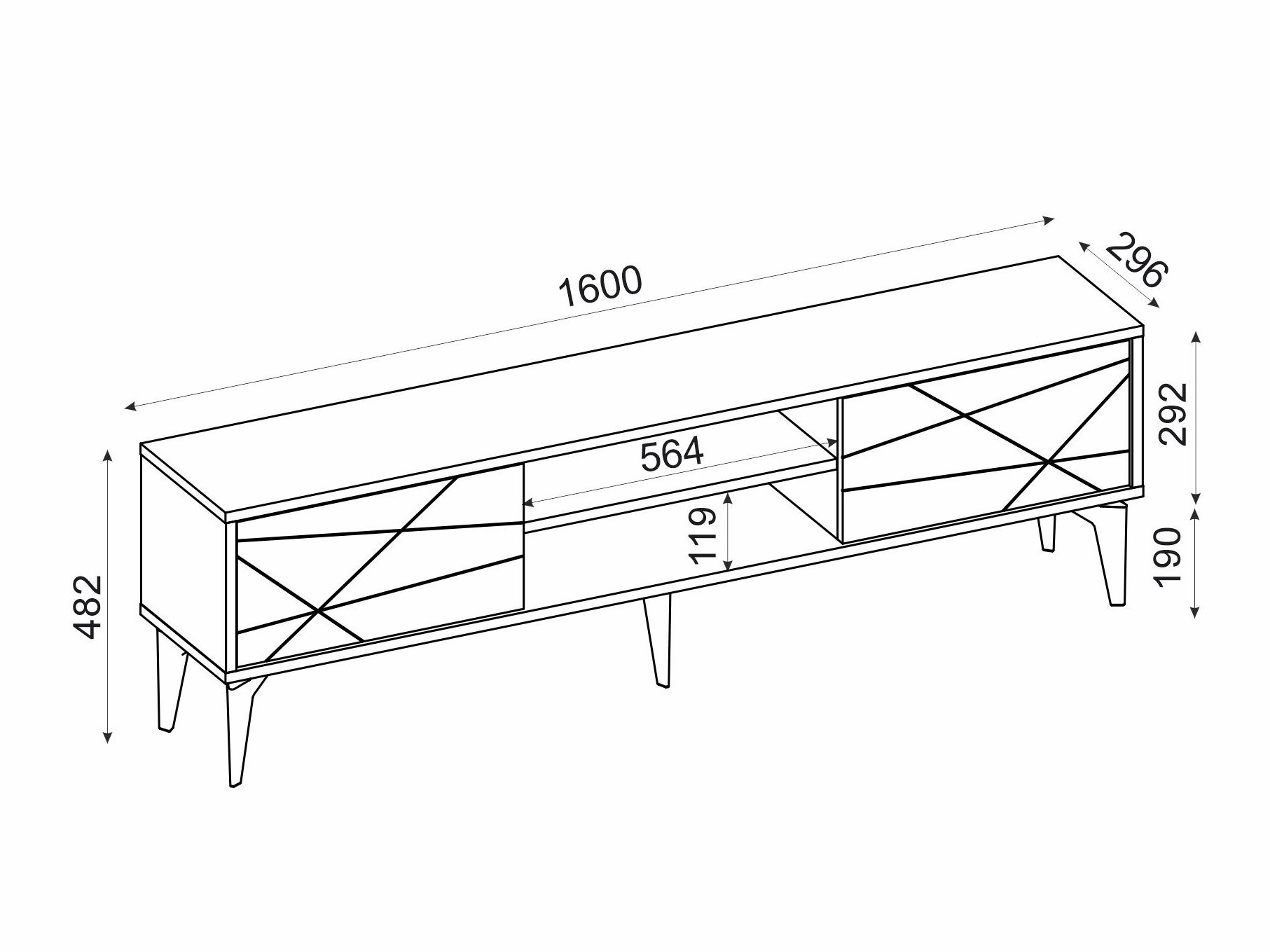 TV-omarica Kailua 2535 (Antracit)