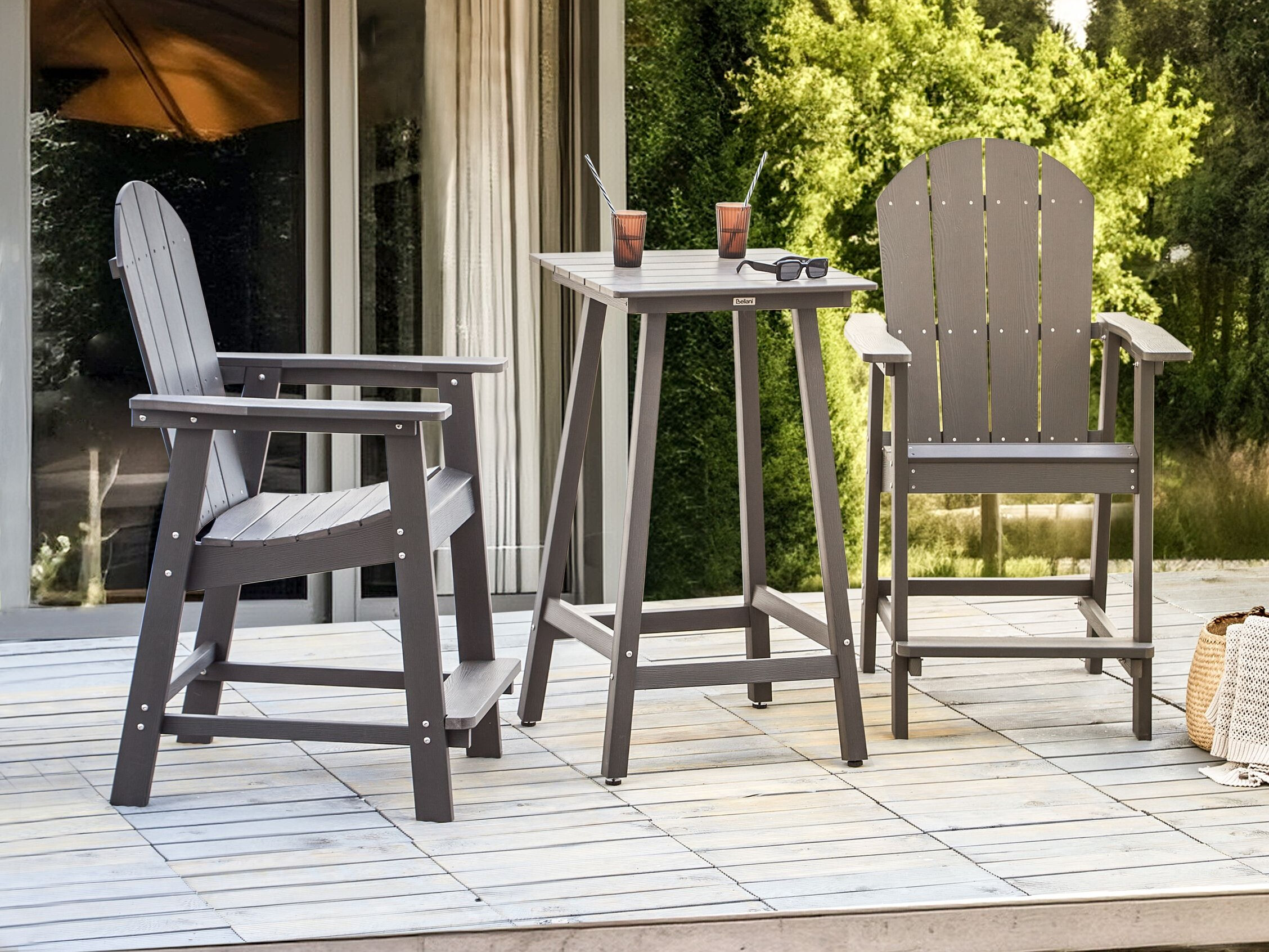 Komplet za balkon Berwyn 3249 (Temno siva)
