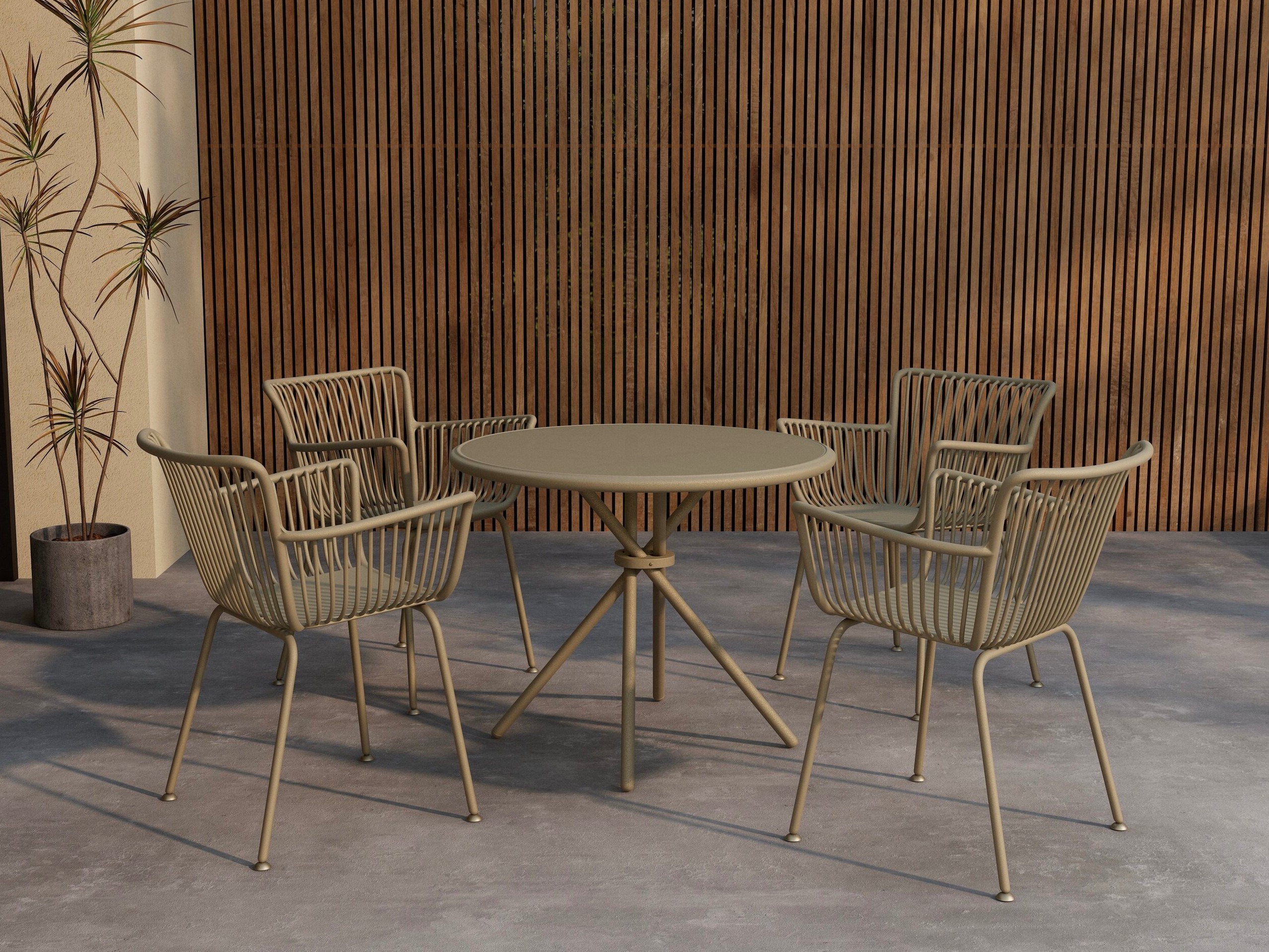 Komplet mize in stolov Dallas 5163