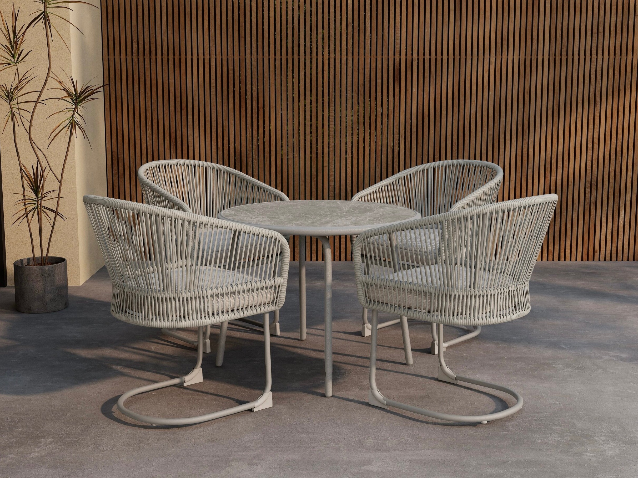 Komplet mize in stolov Dallas 5164