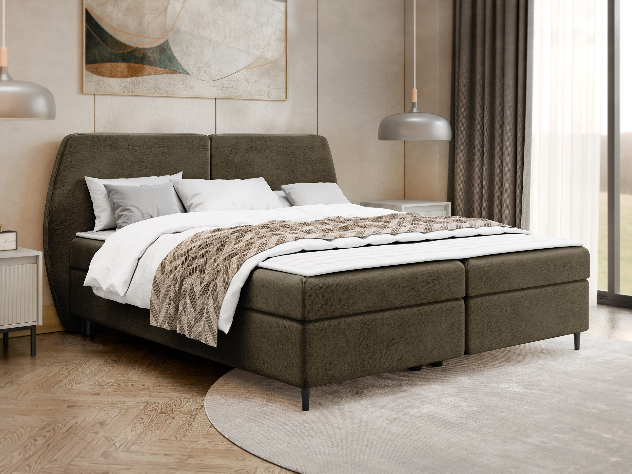 Boxspring postelja Stonecrest 110 (Wave 09)