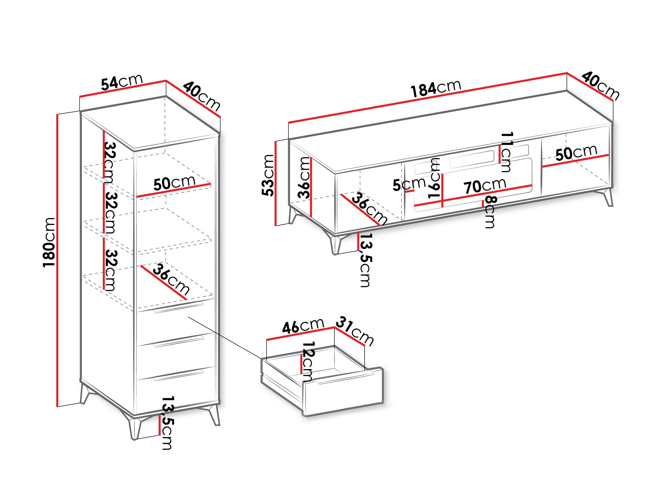 Komplet za dnevno sobo Comfivo Enoteo 110
