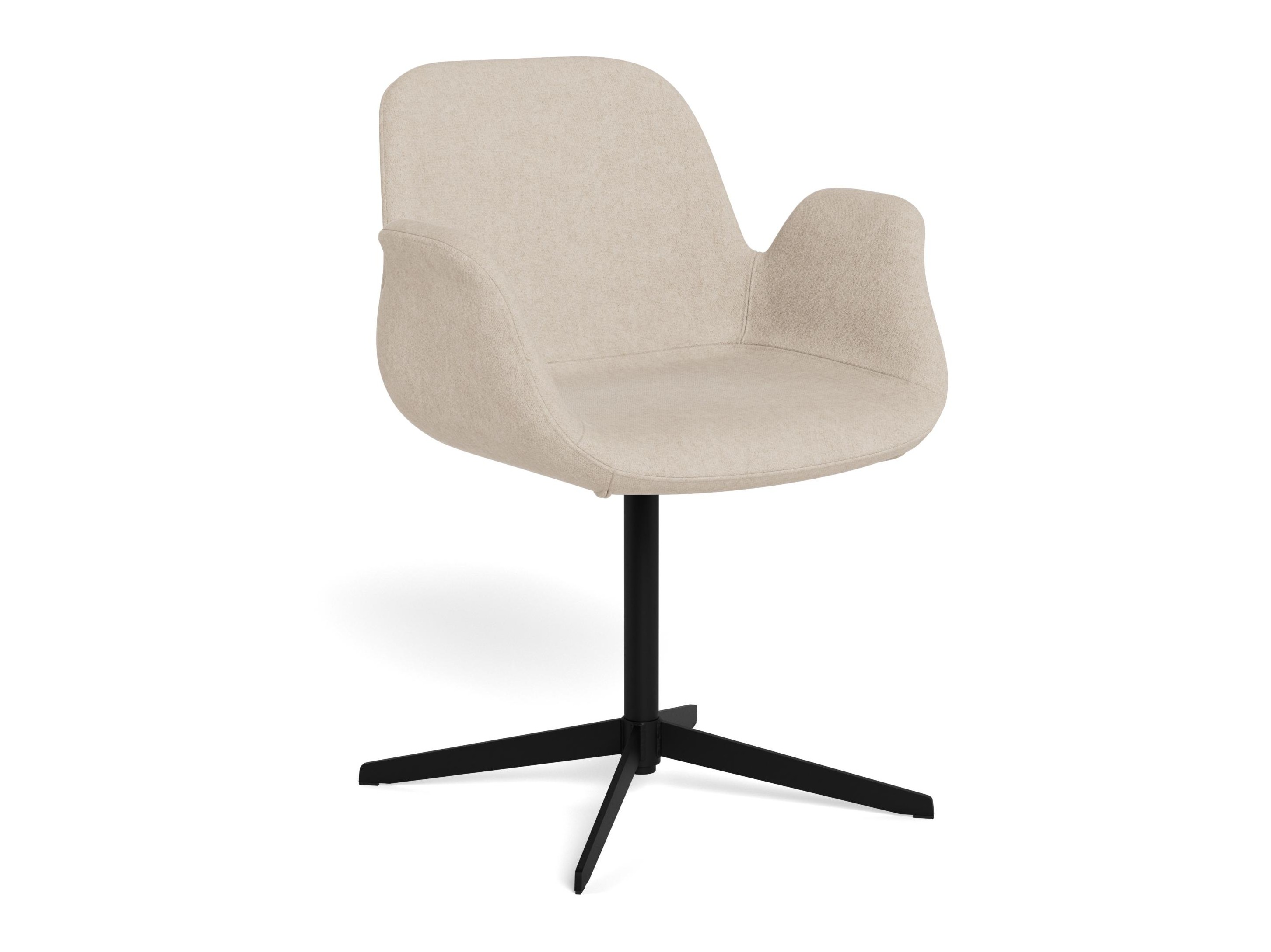 Stol Norsica 1058 (Črna + Svetlo rjava)