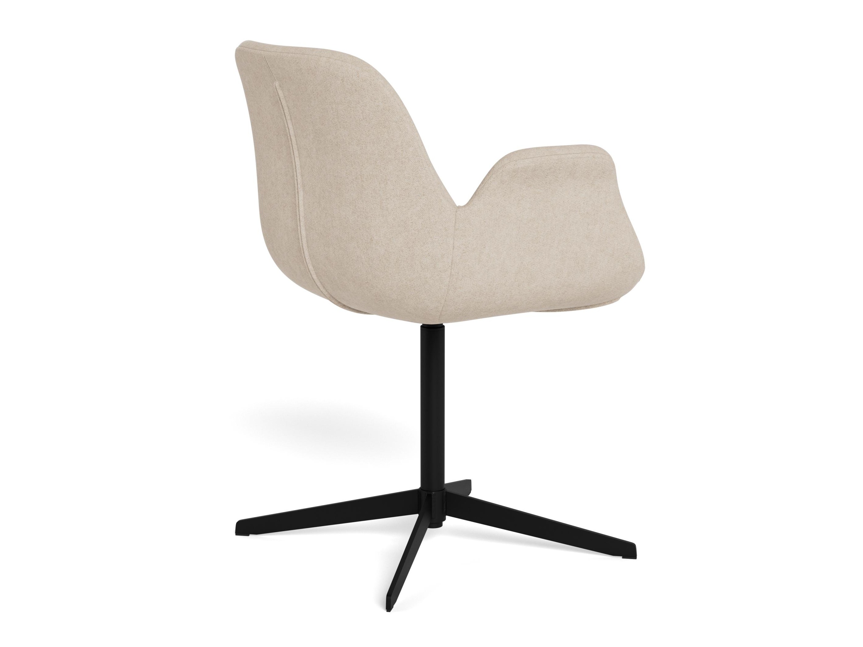 Stol Norsica 1058 (Črna + Svetlo rjava)