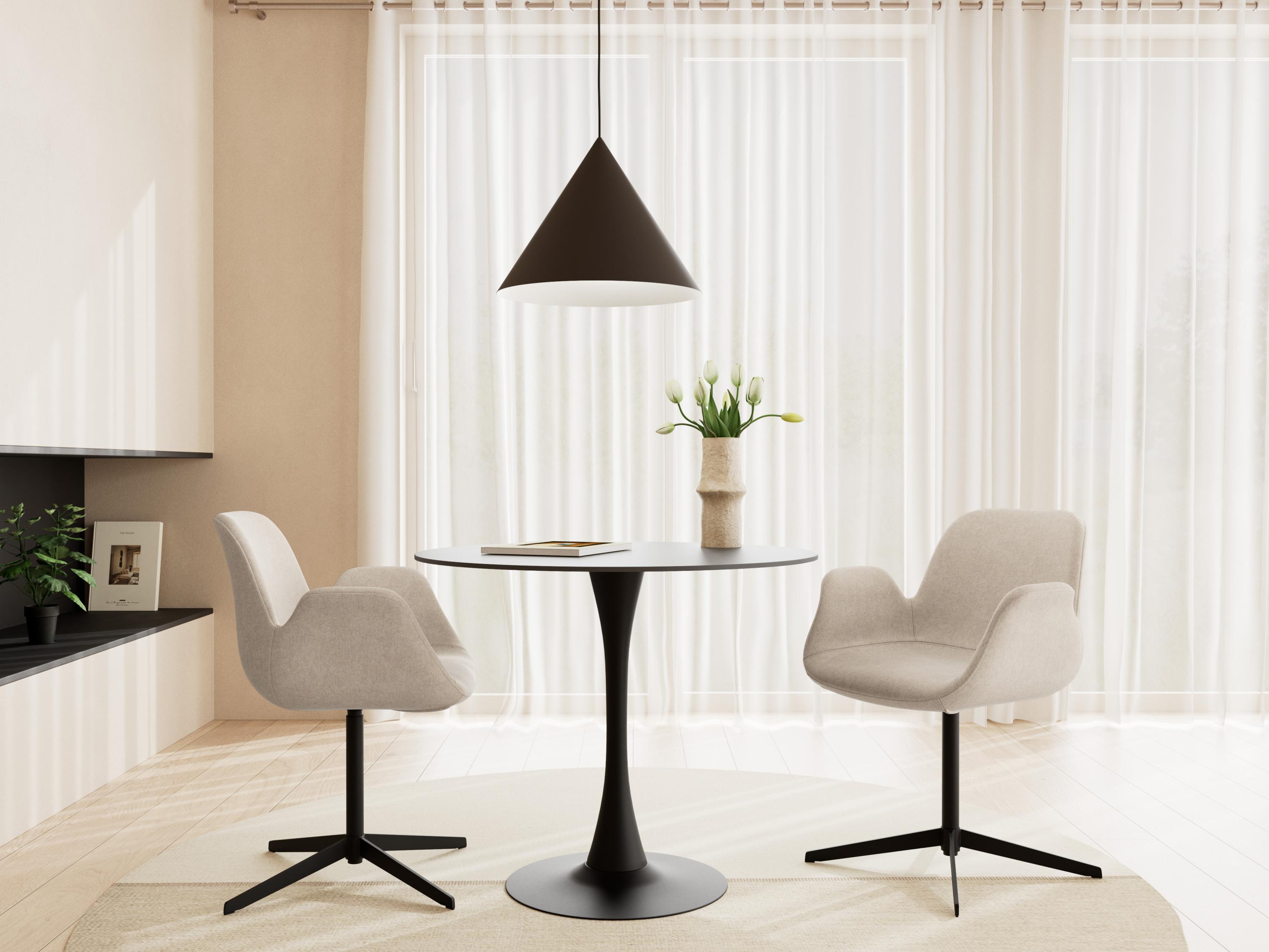 Stol Norsica 1058 (Črna + Svetlo rjava)