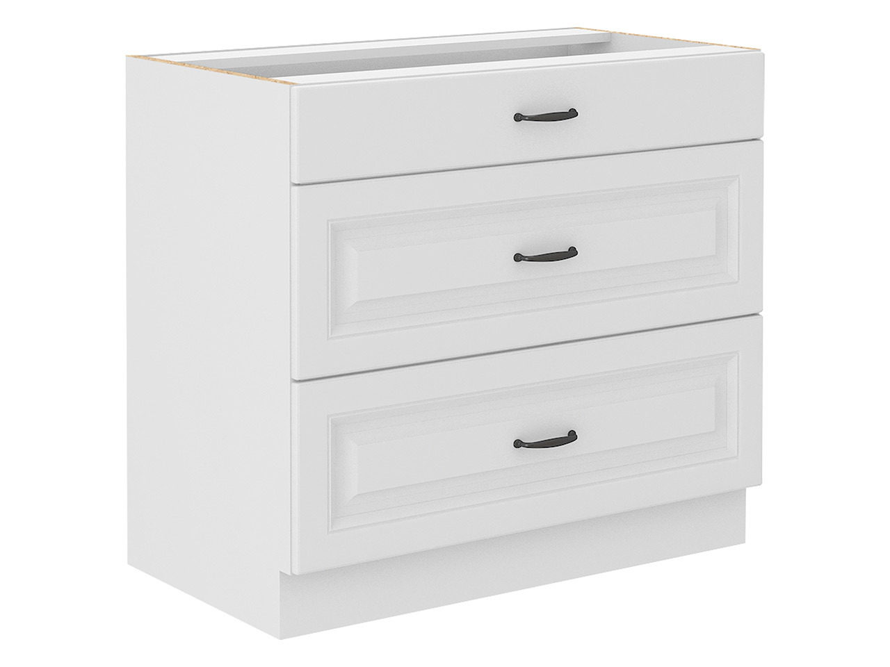 Modularna omarica s predali Retro White 120