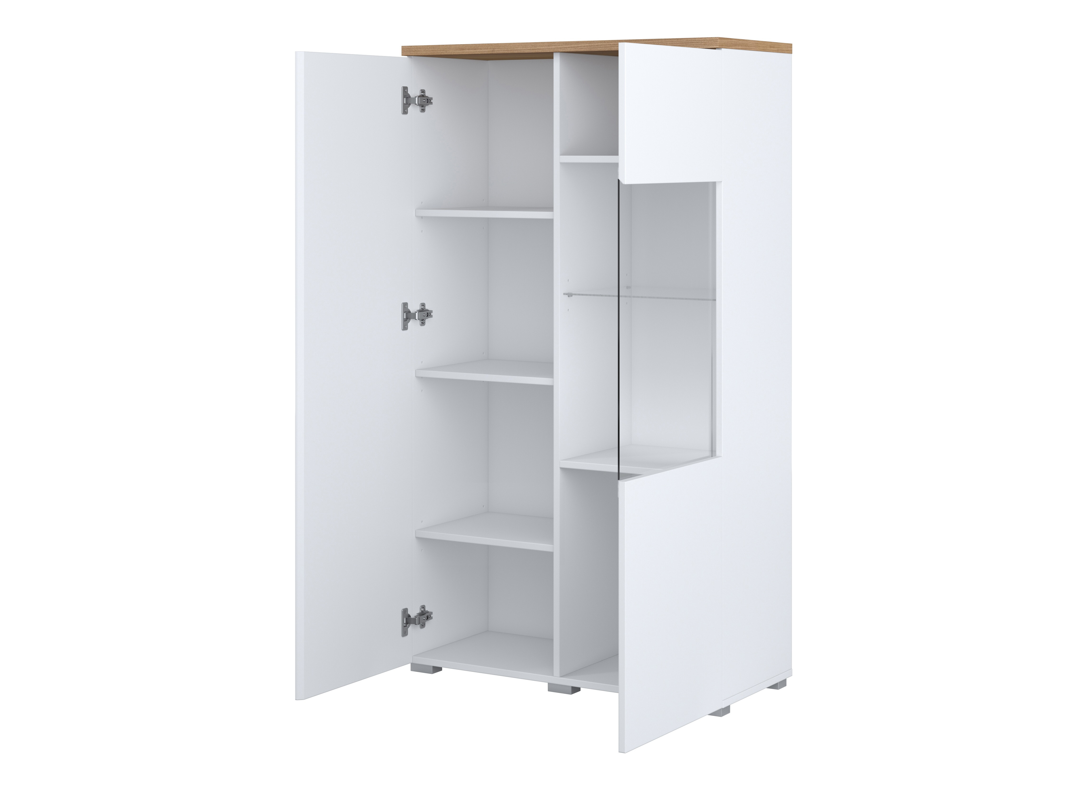 Regal Baletu 108 (Bela + Hrast)