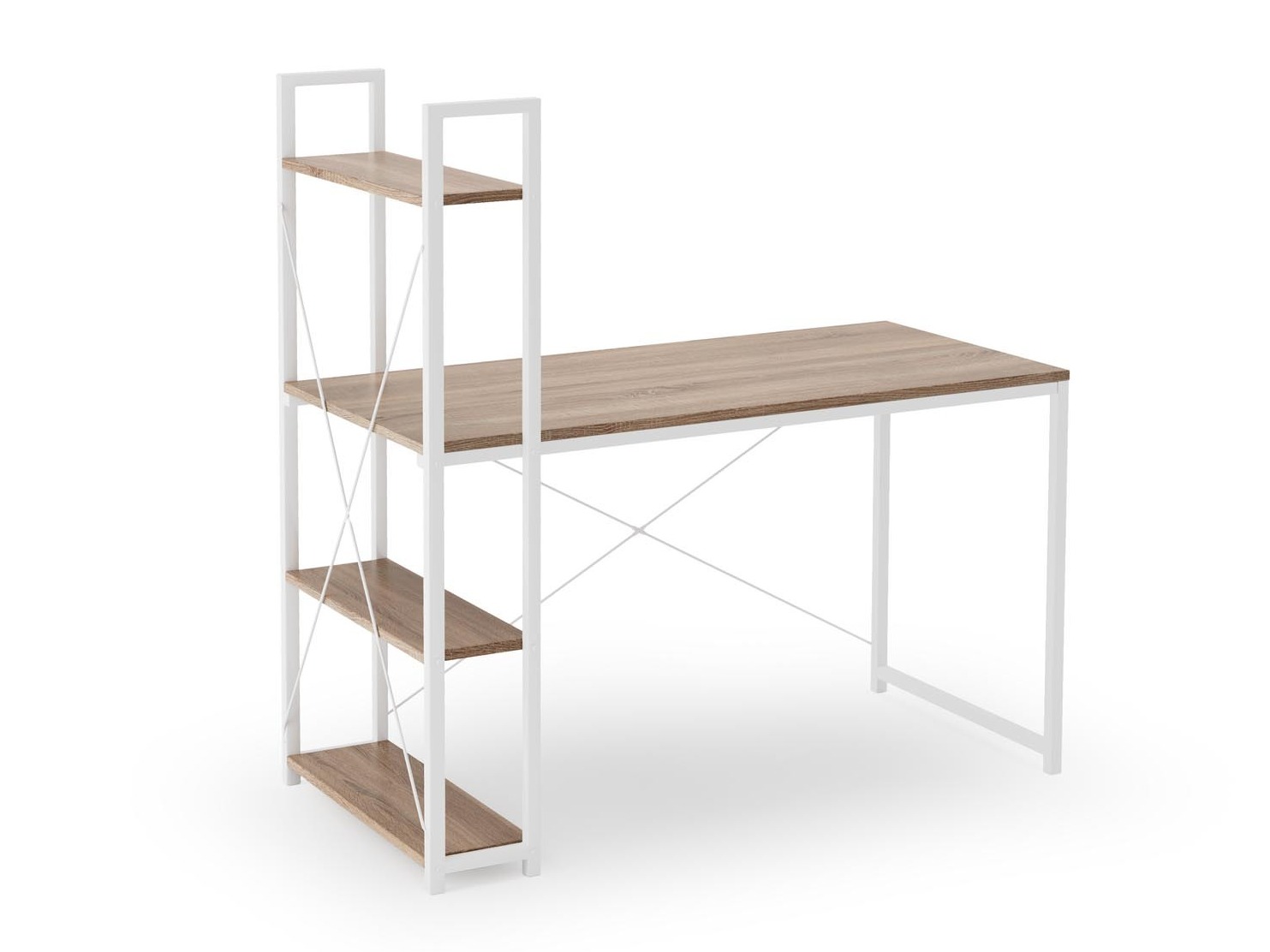 Pisalna miza Houston 1888 (Sonoma hrast + Bela)