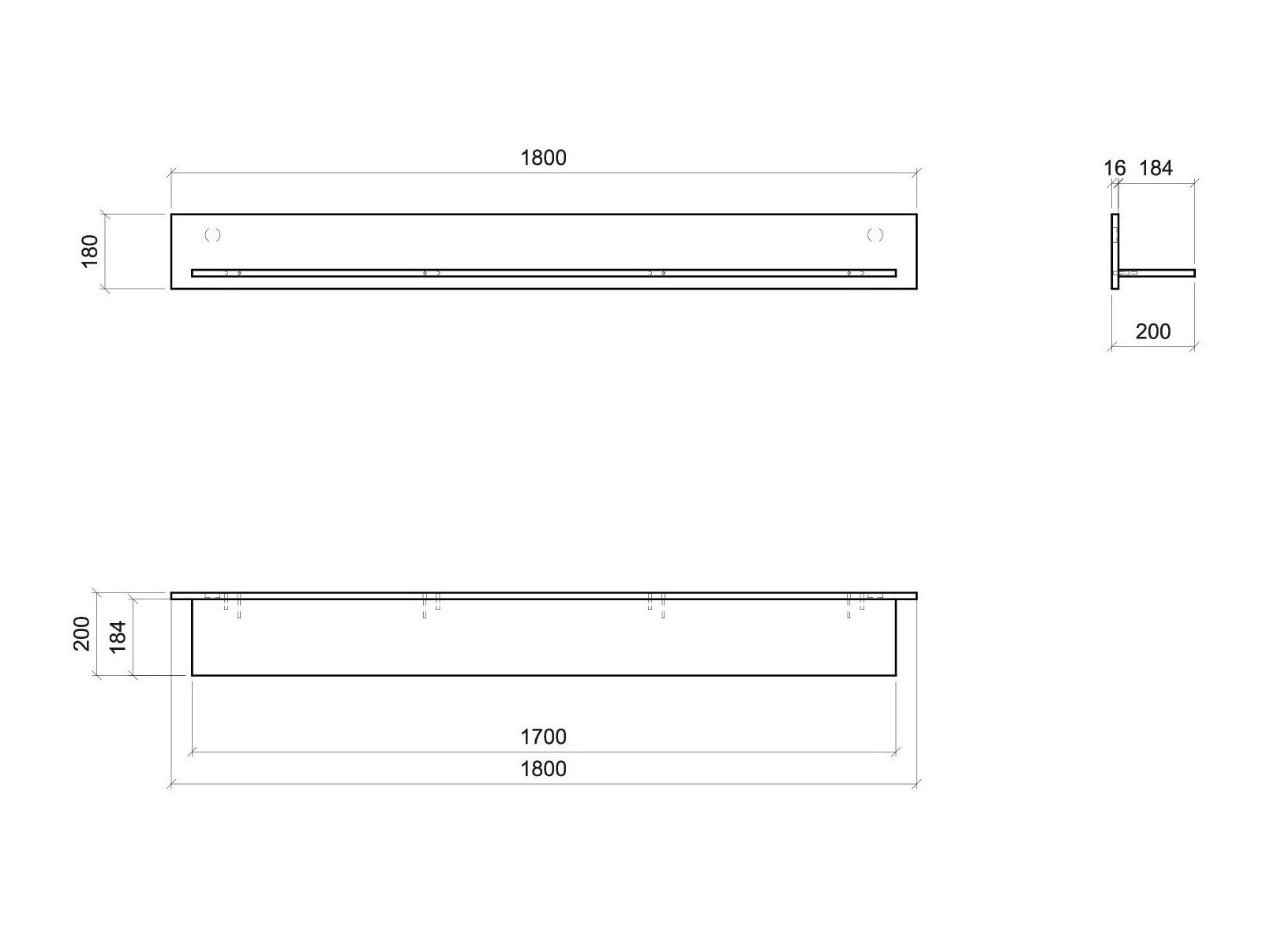 Stenska polica Alnue 105