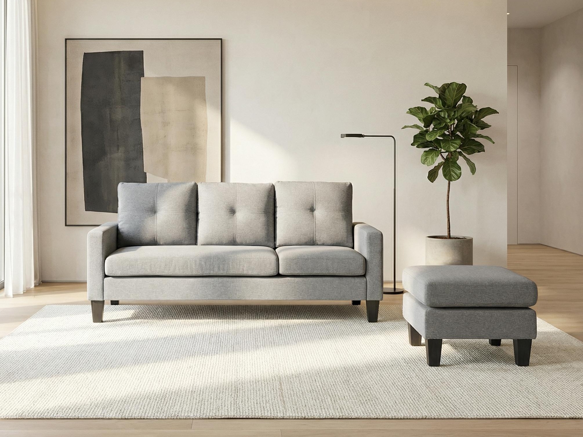 Komplet oblazinjenega pohištva Houston 1825 (Siva)