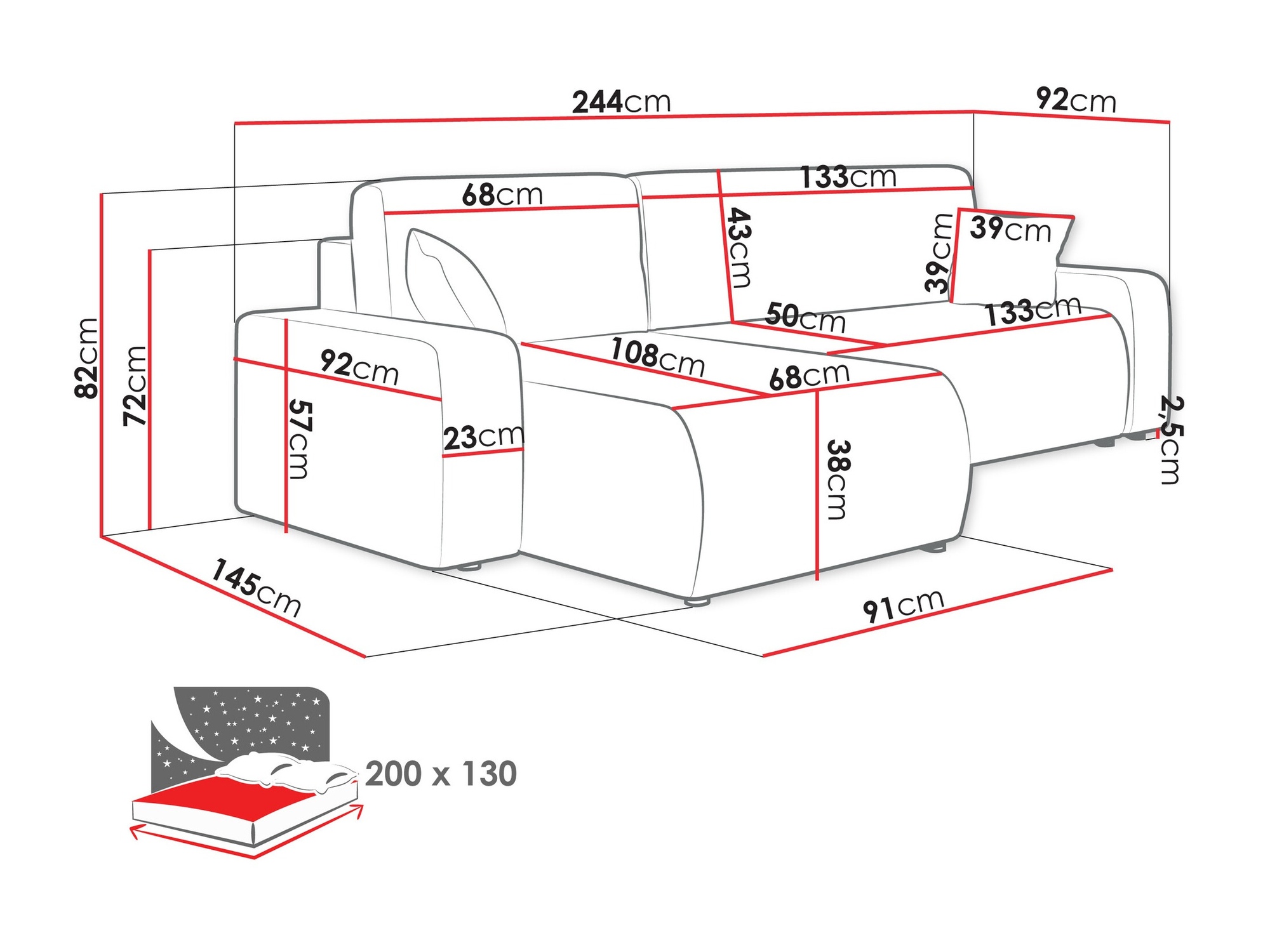 Kotna garnitura SL5491 z manjšimi nepravilnostmi