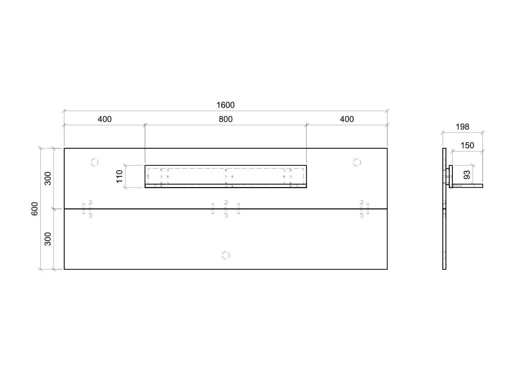 Stenska polica Salsalo 108