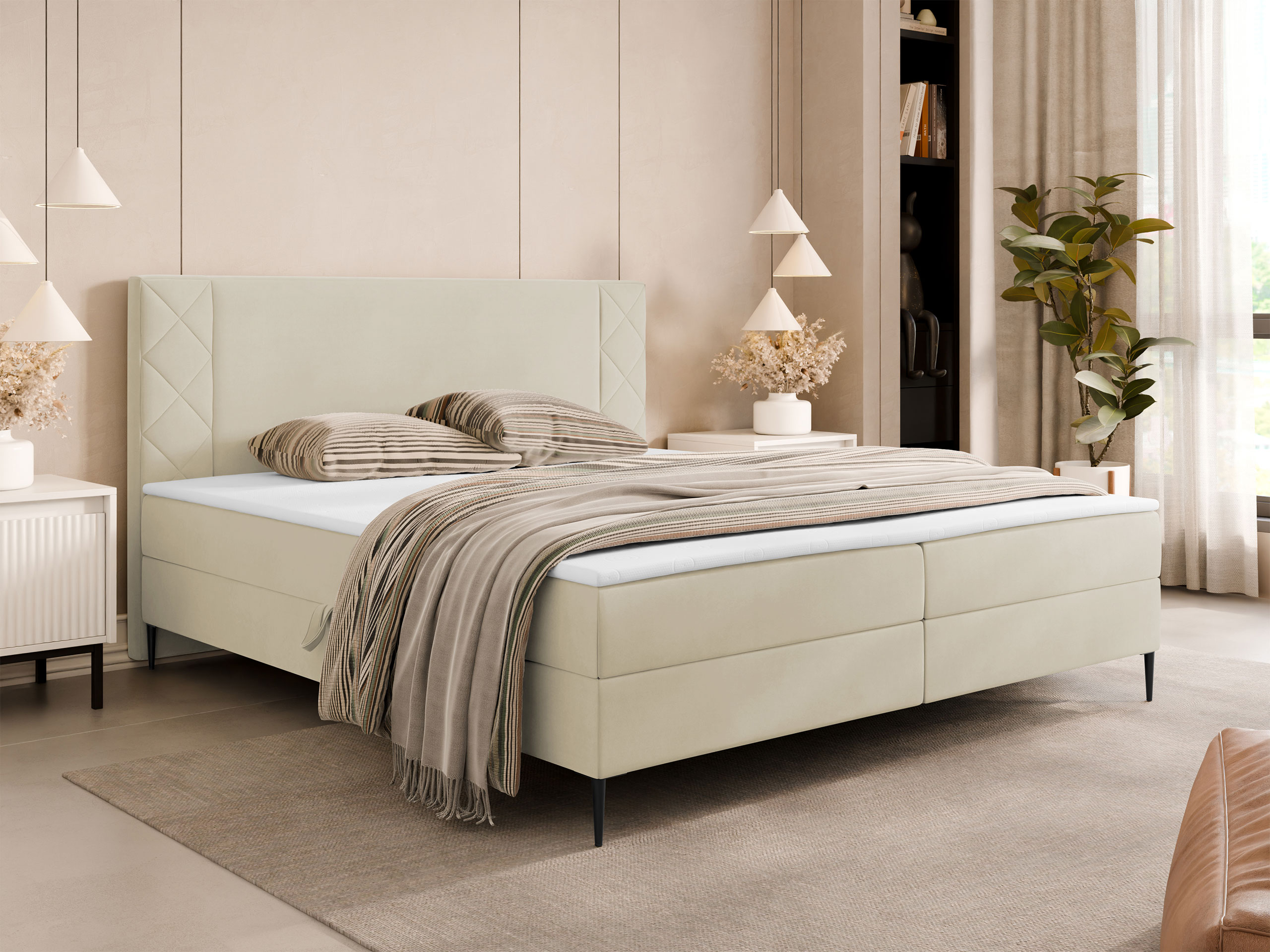 Boxspring postelja Providence 200 (Polo 872)