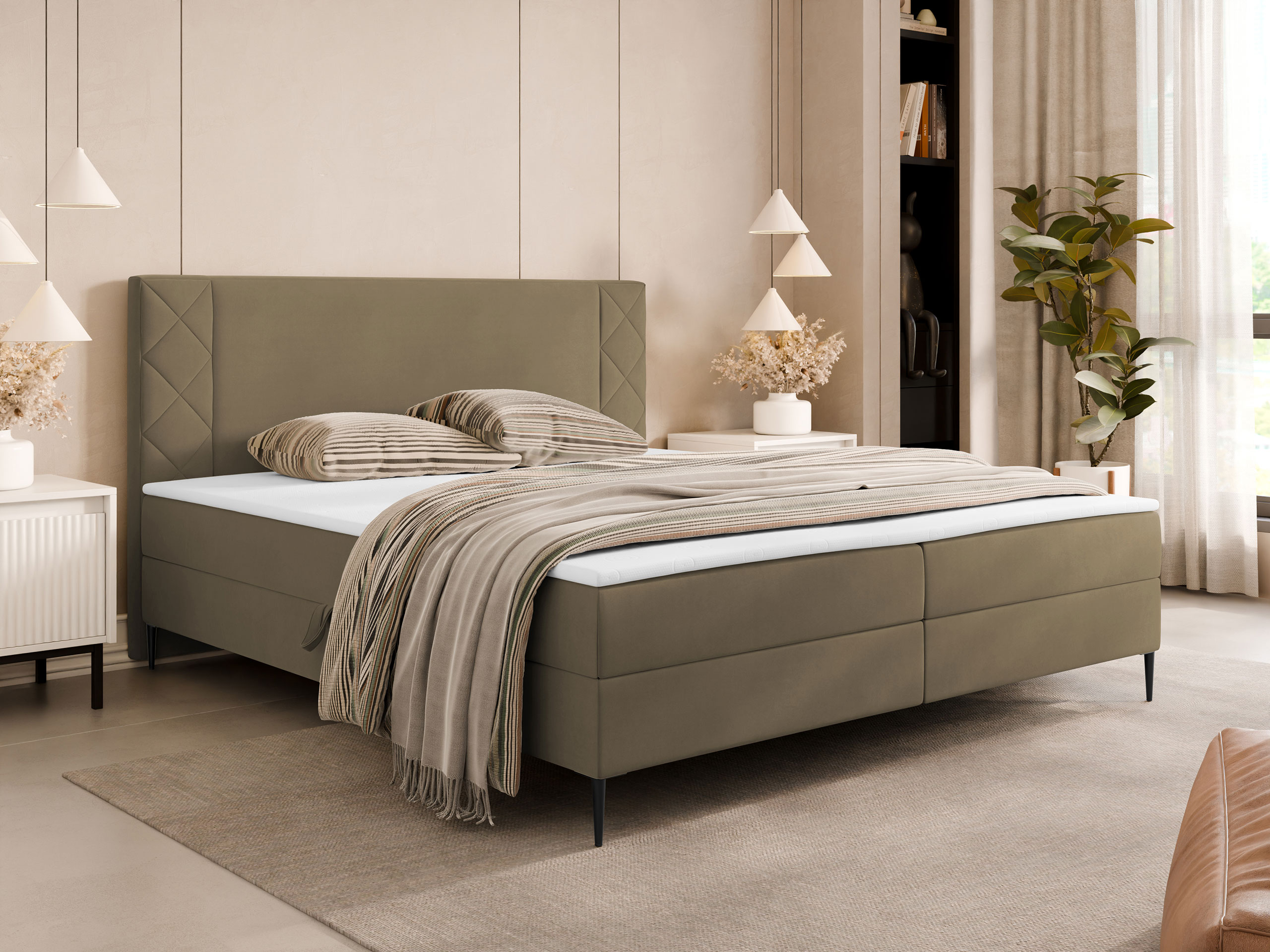Boxspring postelja Providence 200 (Polo 875)