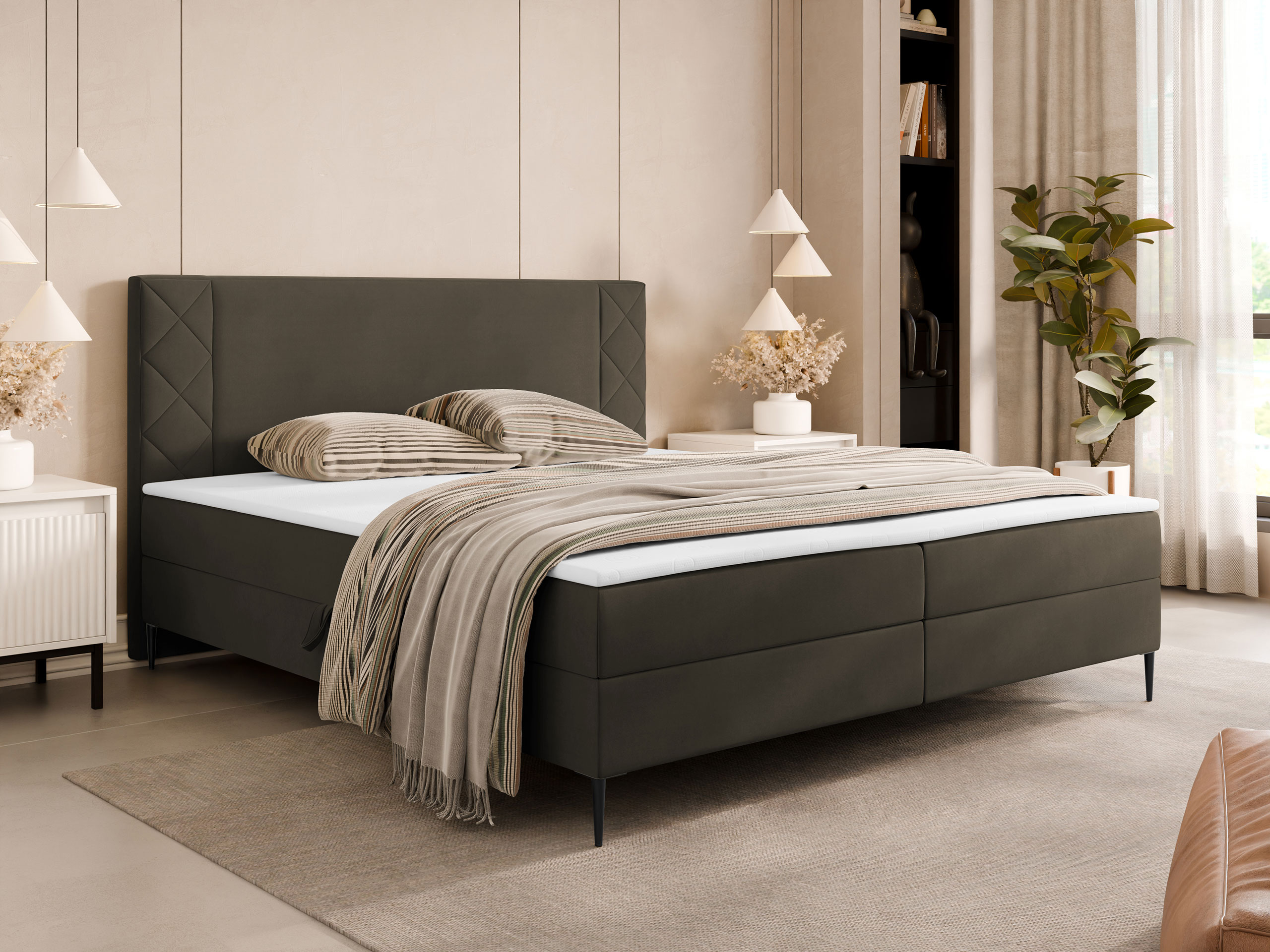 Boxspring postelja Providence 200 (Polo 877)