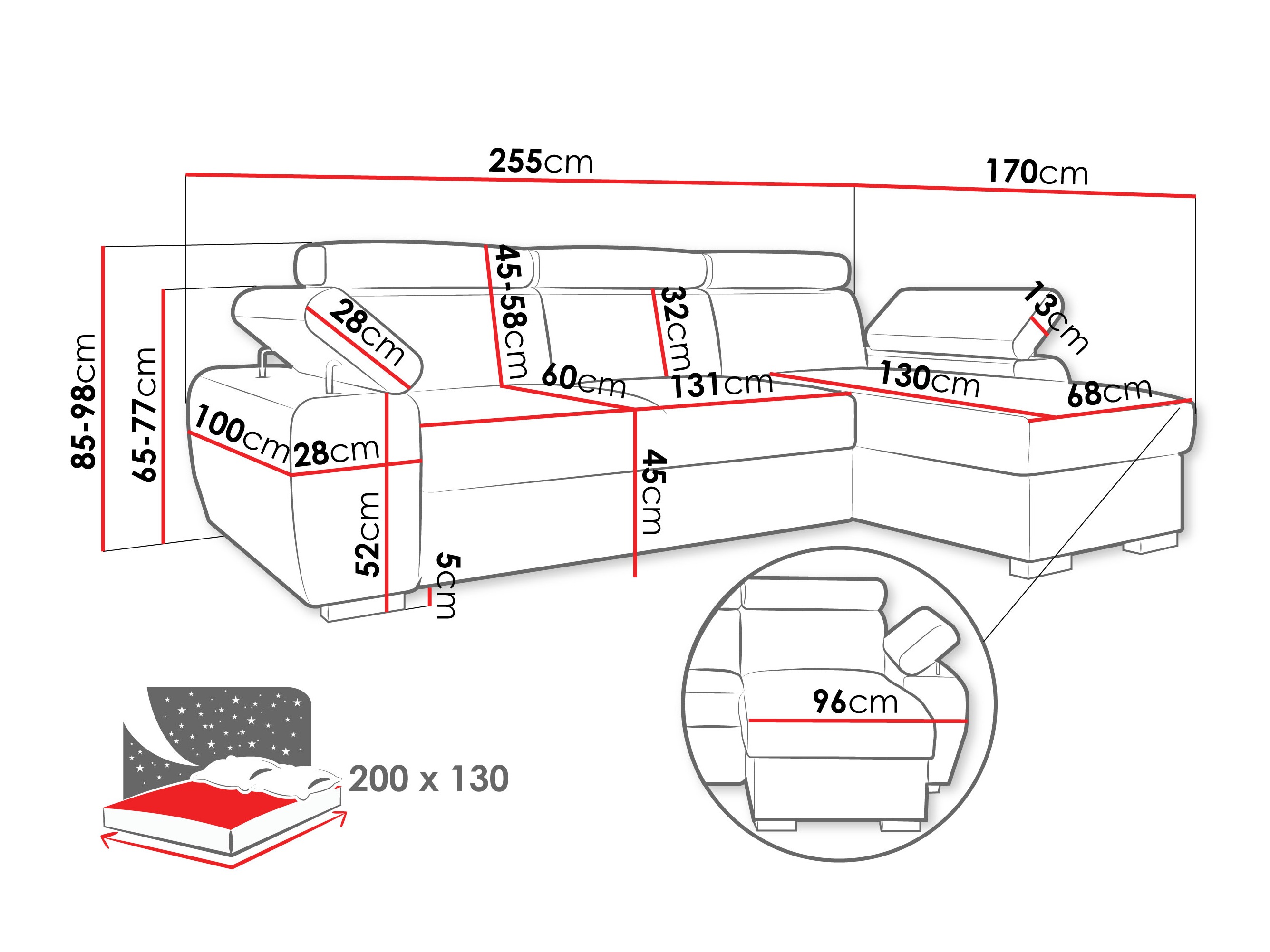 Kotna garnitura Columbus 252 (Lumo 55)