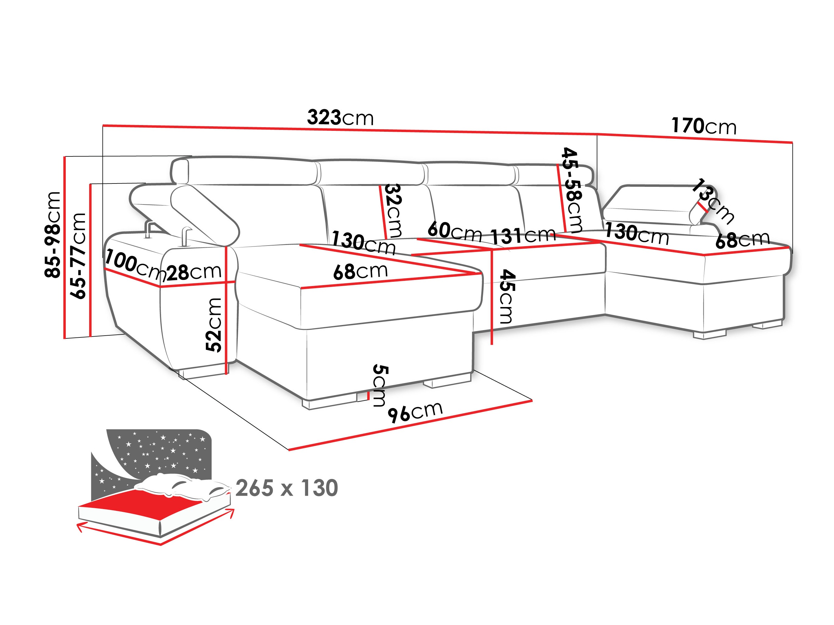 Kotna garnitura Columbus 253 (Lumo 55)