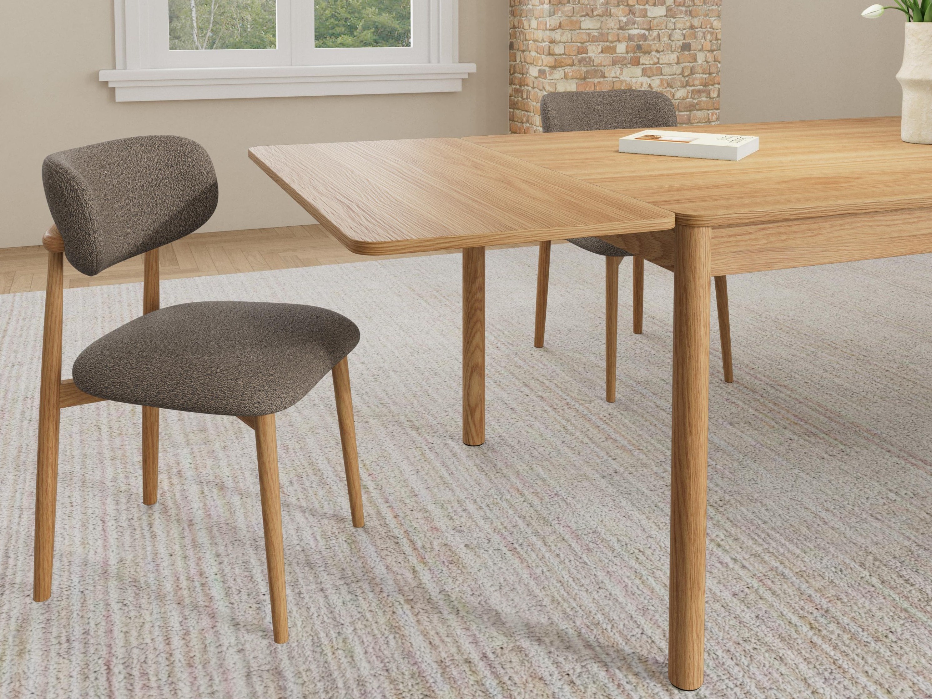 Stol Norsica 1060 (Hrast + Taupe)