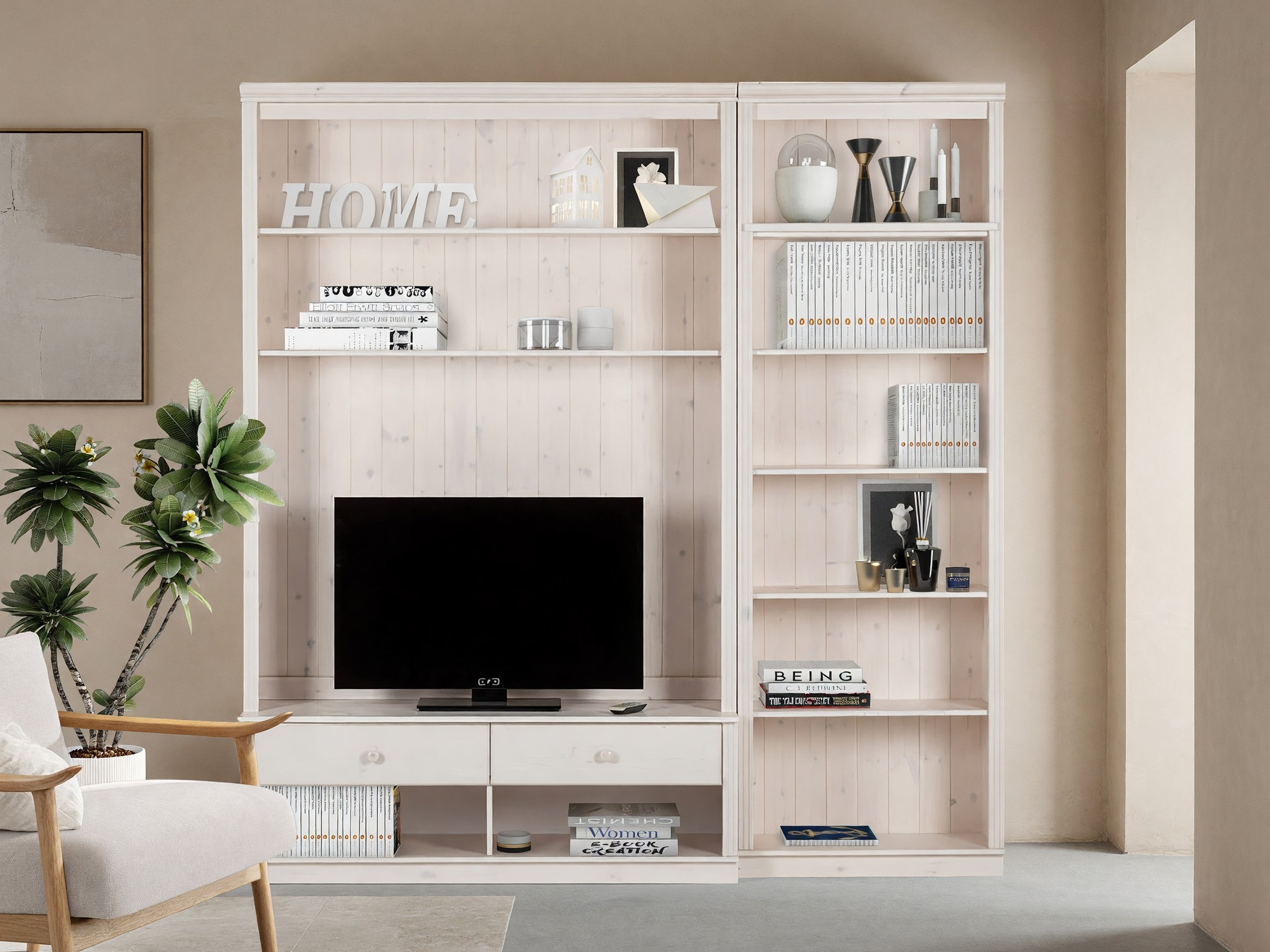 Komplet za dnevno sobo Saltoro 106 (Bela)