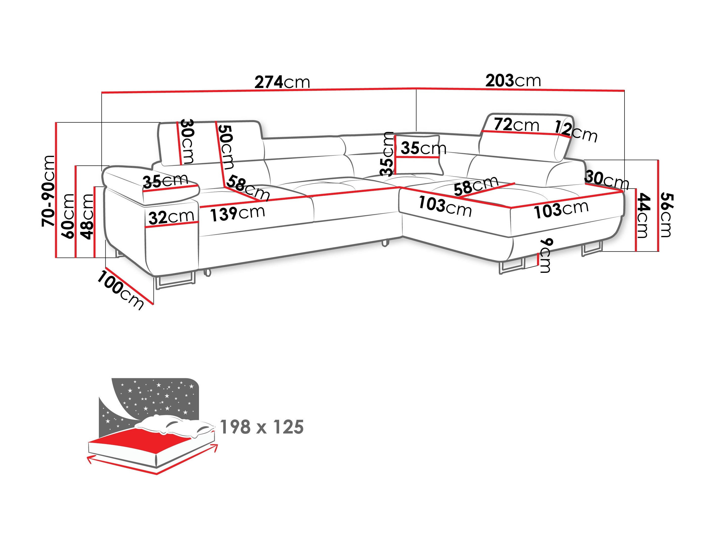Kotna garnitura Comfivo Vinetum (Lux 05)