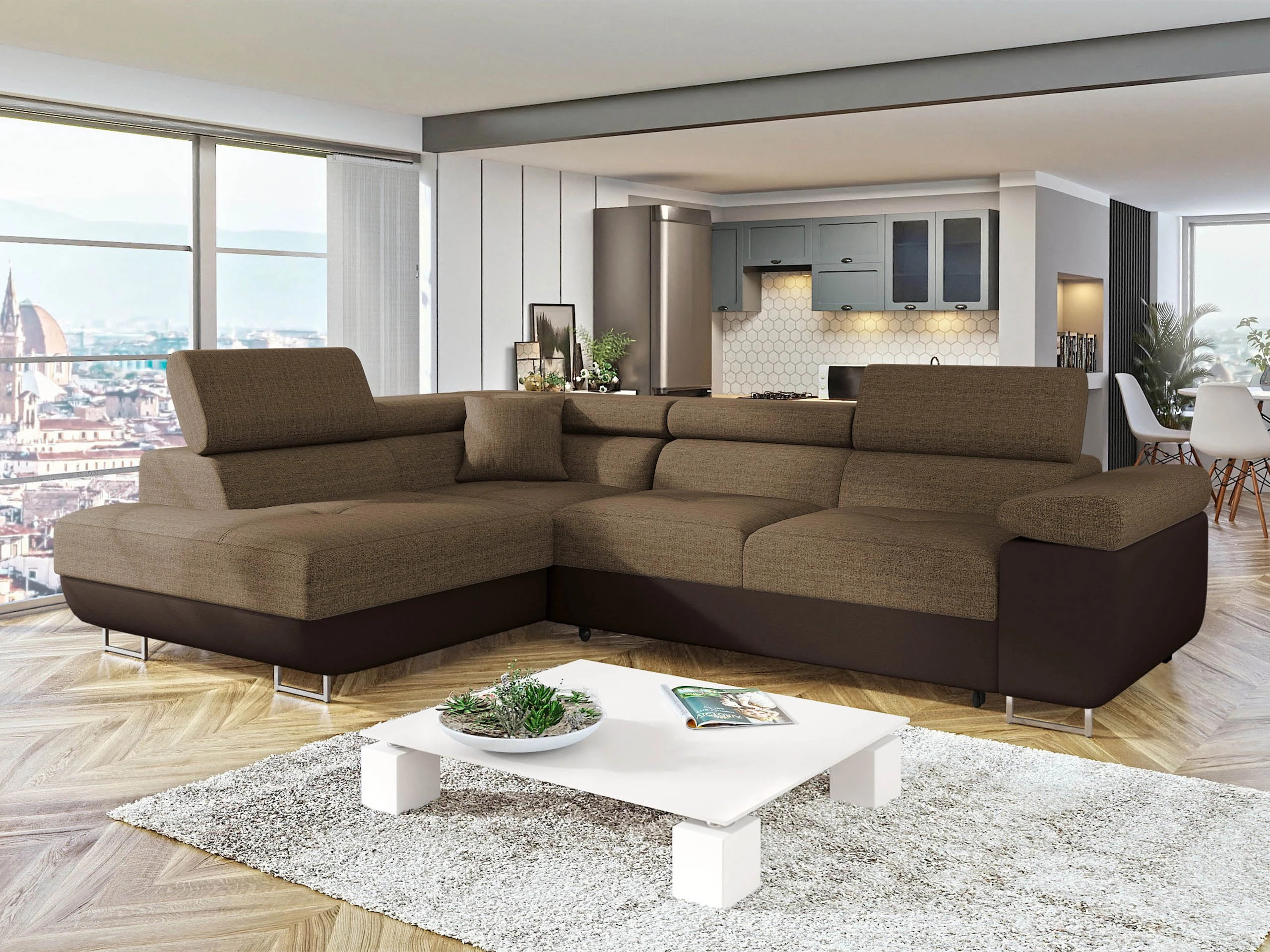 Kotna garnitura Comfivo Vinetum (Soft 066 + Lux 03)