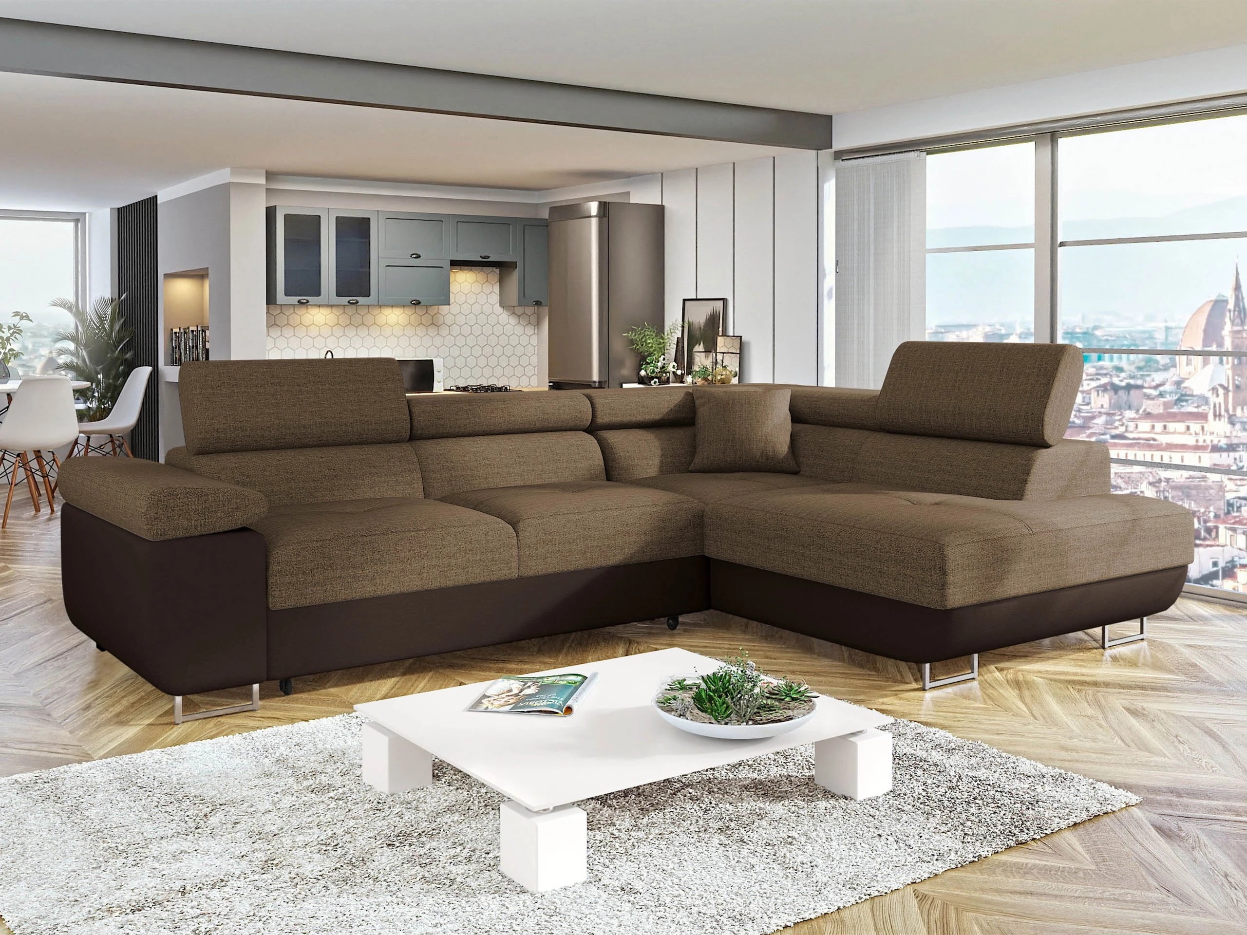 Kotna garnitura Comfivo Vinetum (Soft 066 + Lux 03)