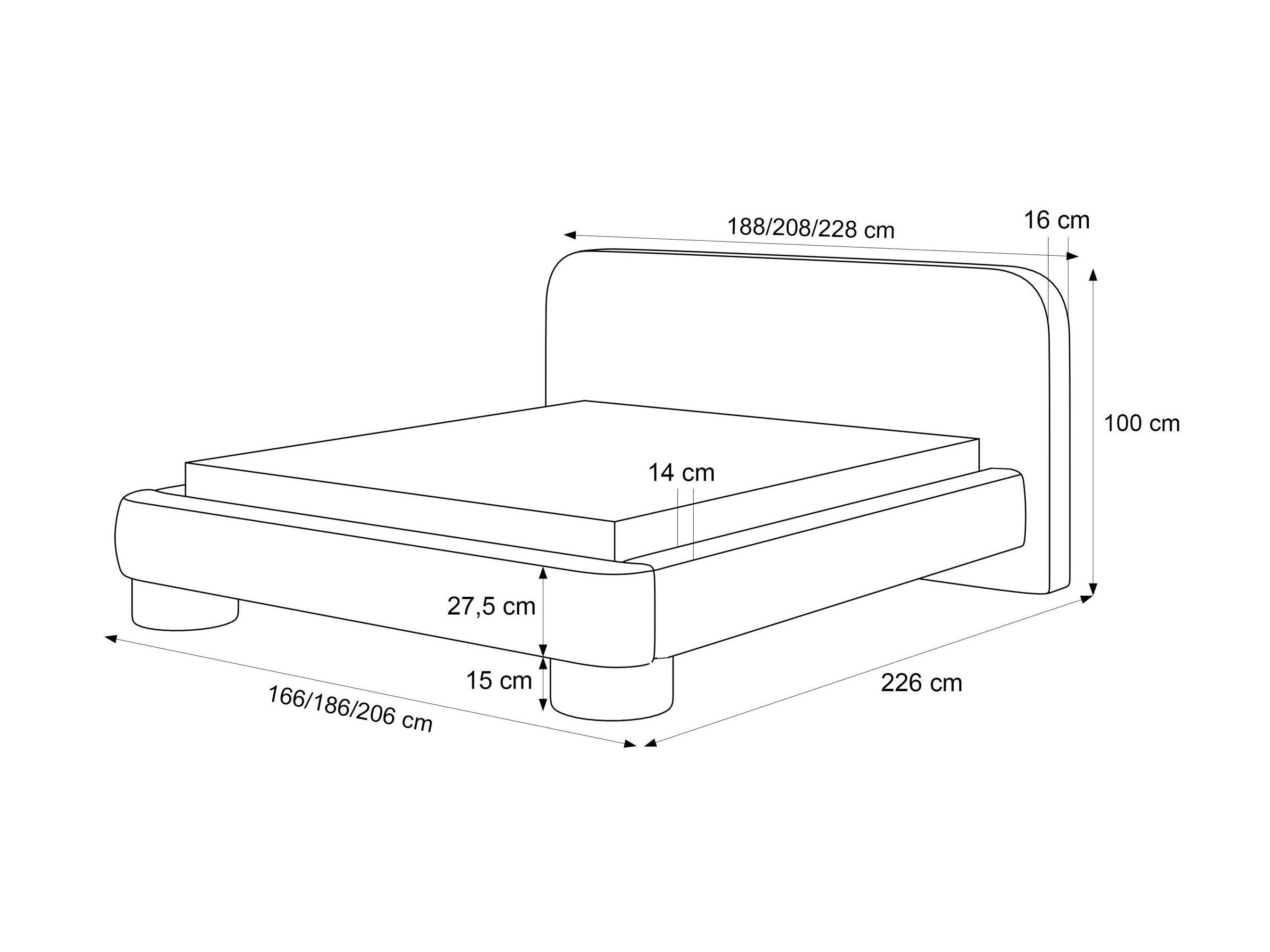 Postelja Martinez 130 (Alice 3)