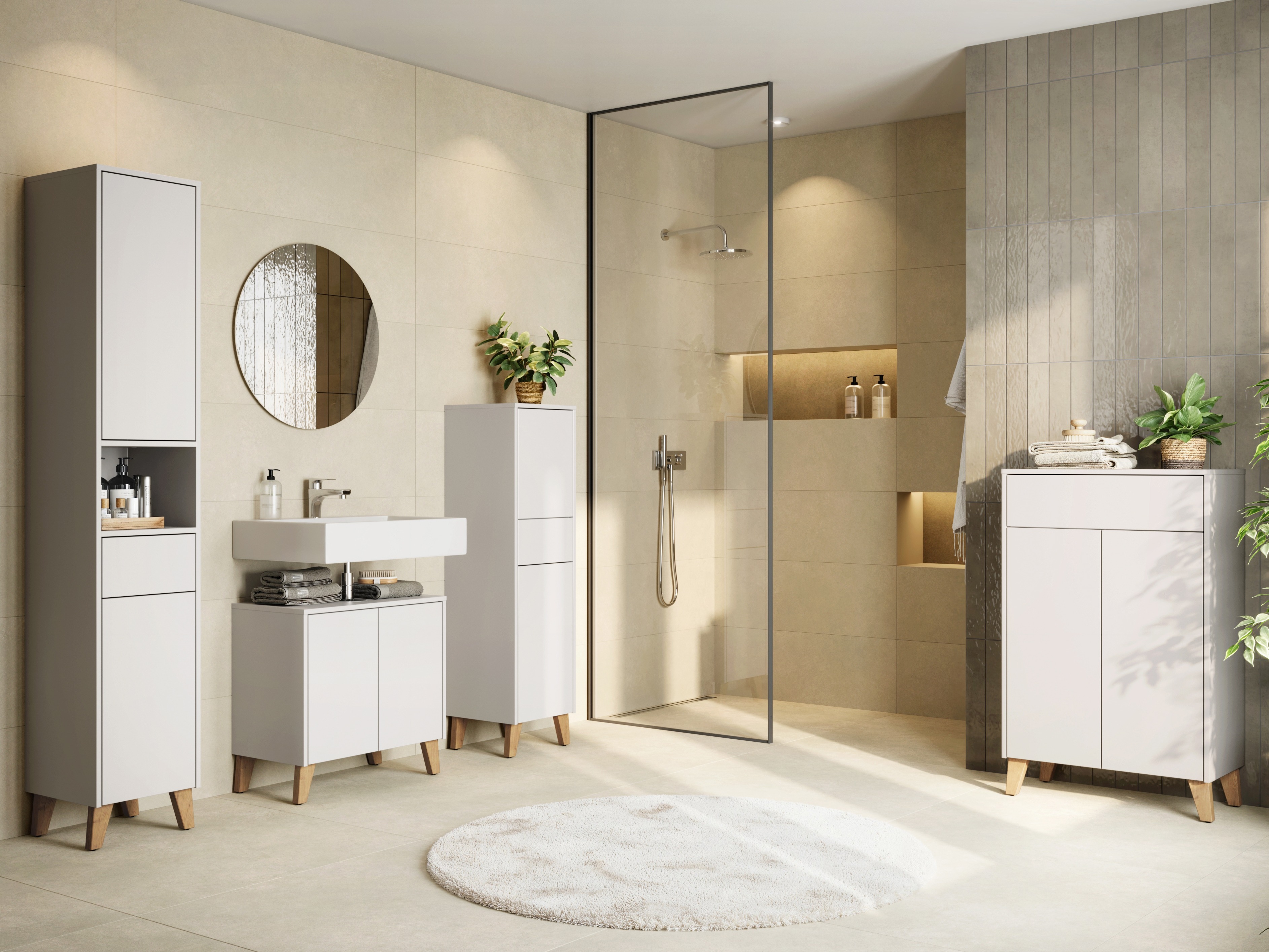 Prostostoječa Kopalniška omarica Voseri 102