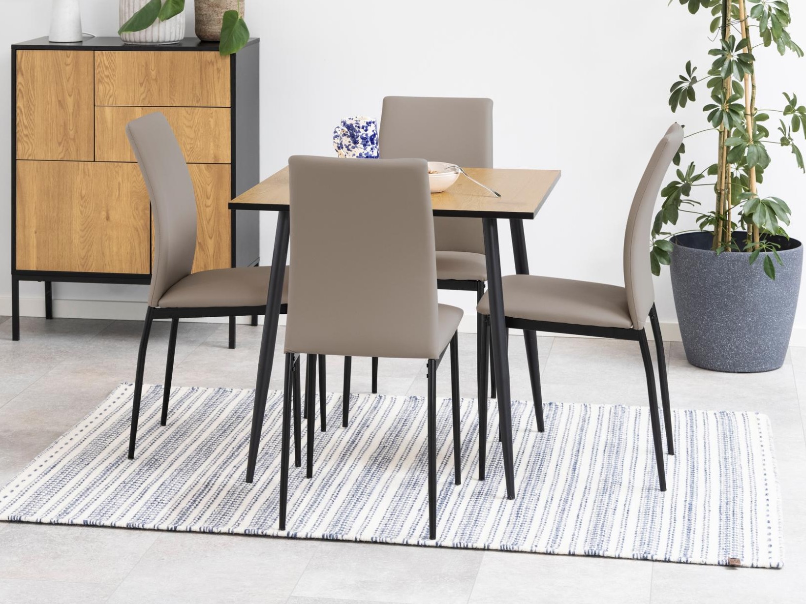 Miza Norsica 374 (Divji hrast + Črna)