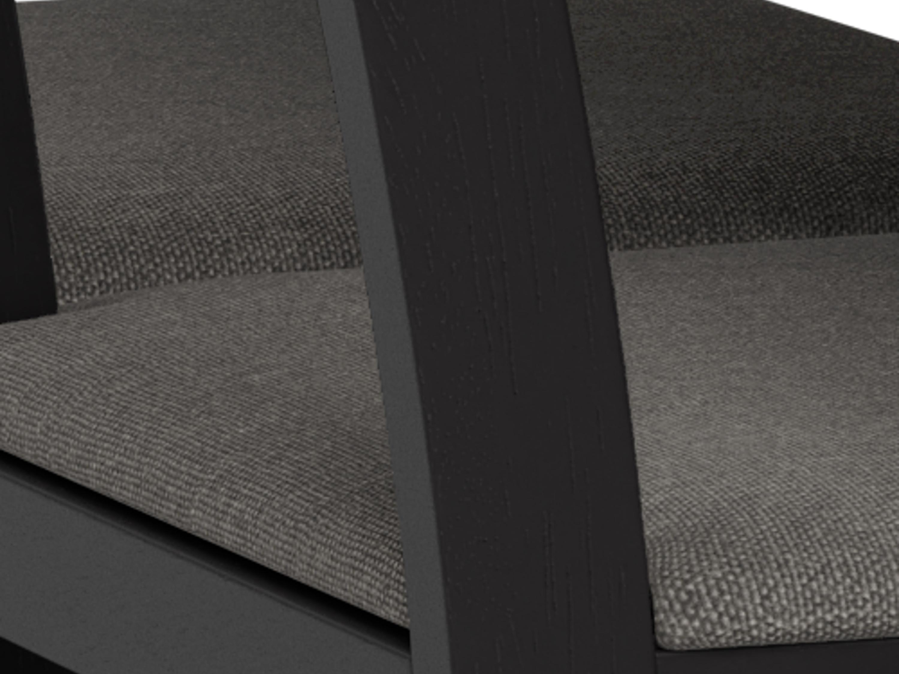 Jedilniški komplet Norsica 857 (Črna + Svetlo siva)