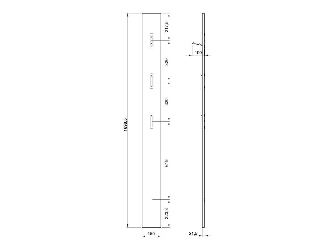 Komplet za predsobo Levfena 103 (Kašmir + Navarra hrast + Bela)