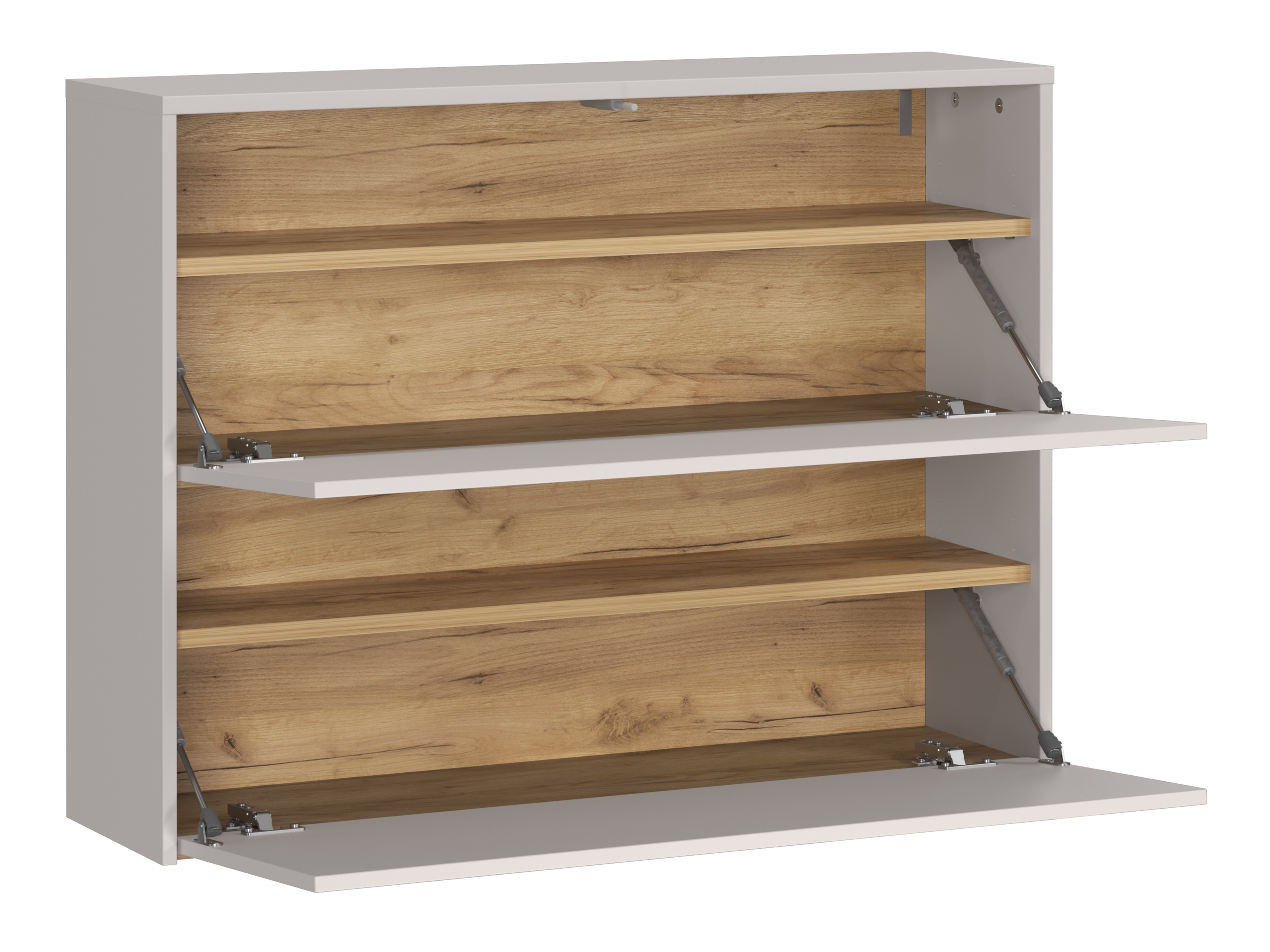 Komplet za predsobo Levfena 103 (Kašmir + Navarra hrast + Bela)