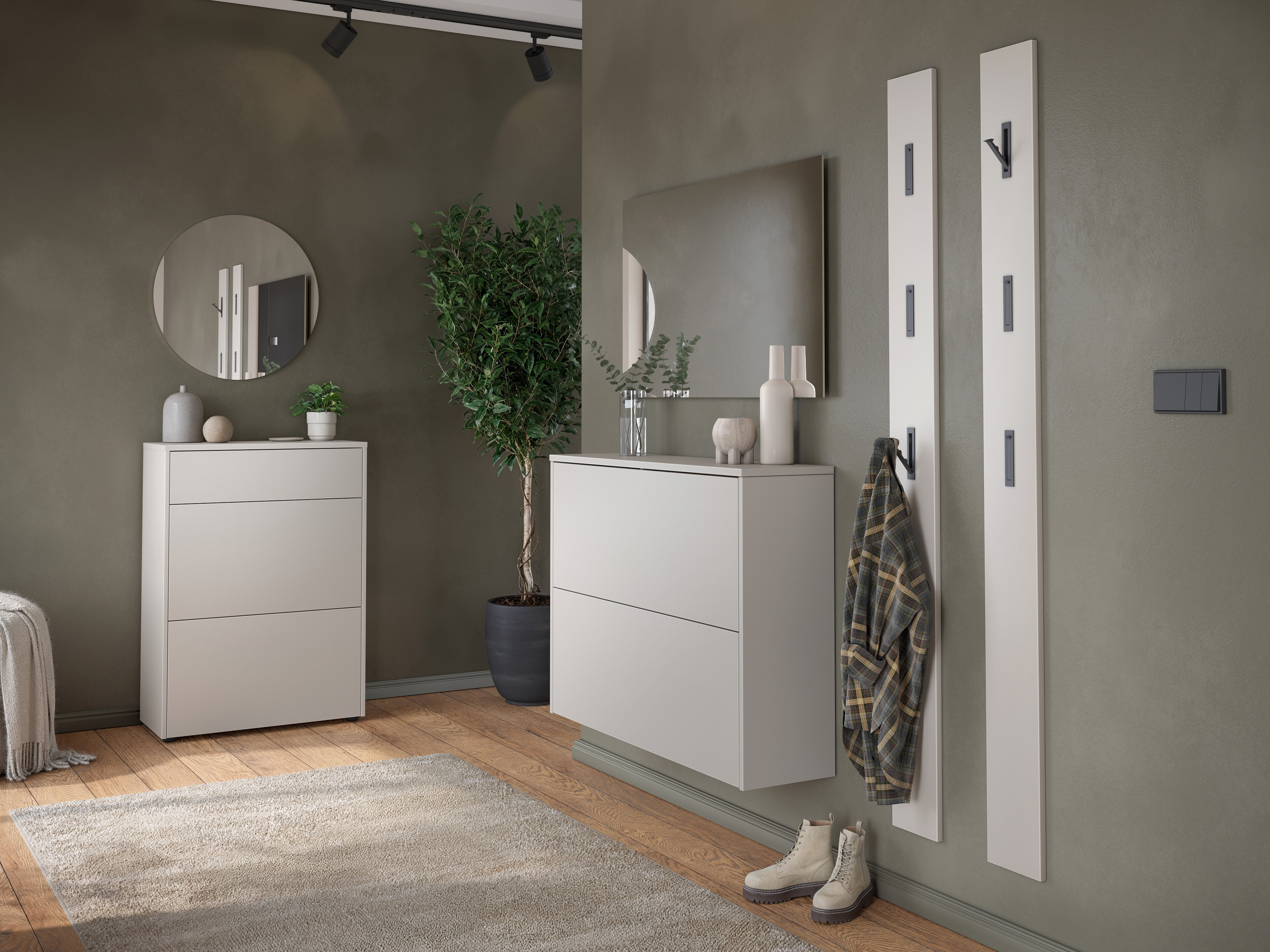 Omarica za čevlje Levfena 100 (Kašmir + Navarra hrast)