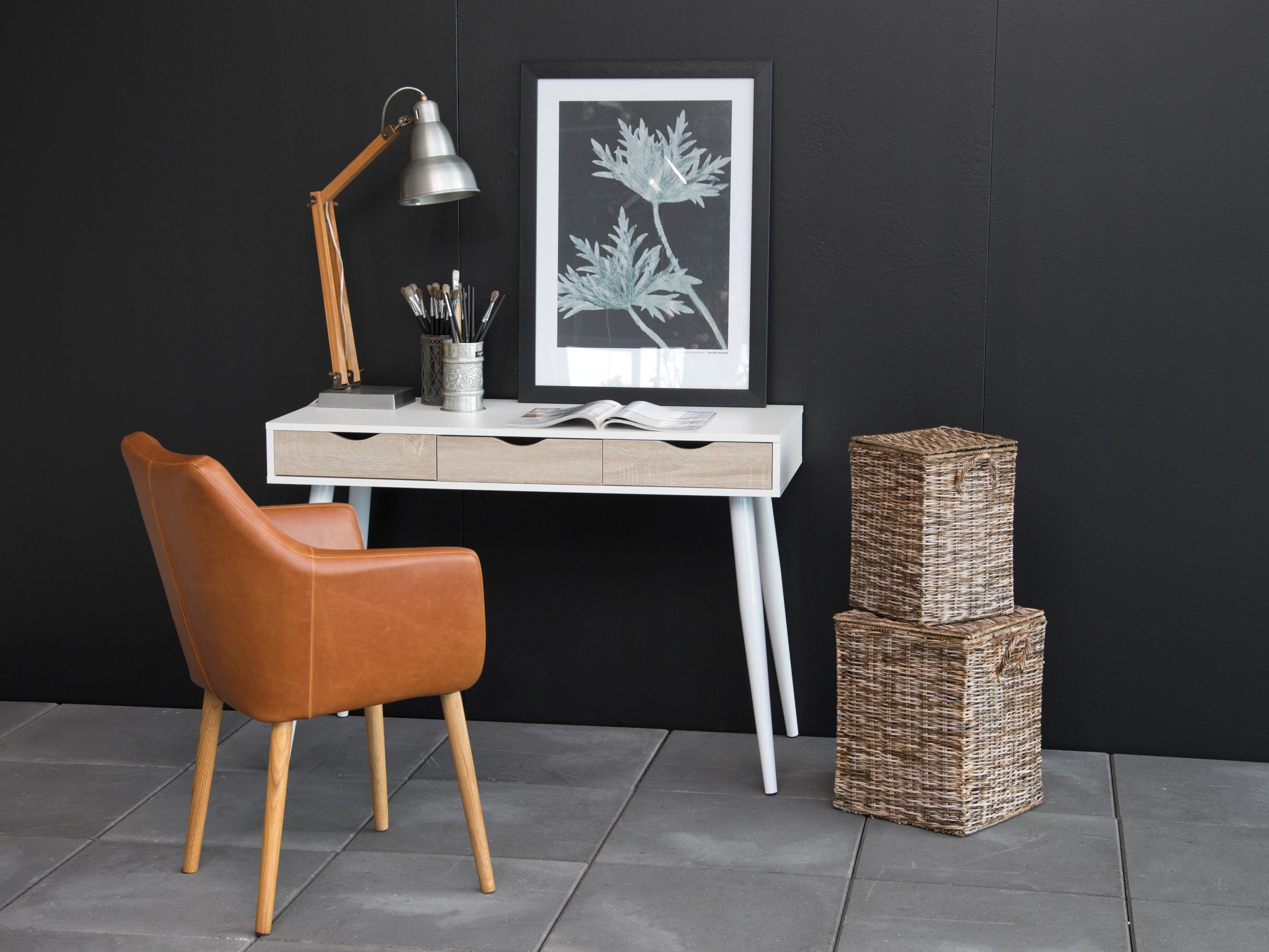 Pisalna miza Norsica 113 (Bela + Hrast)