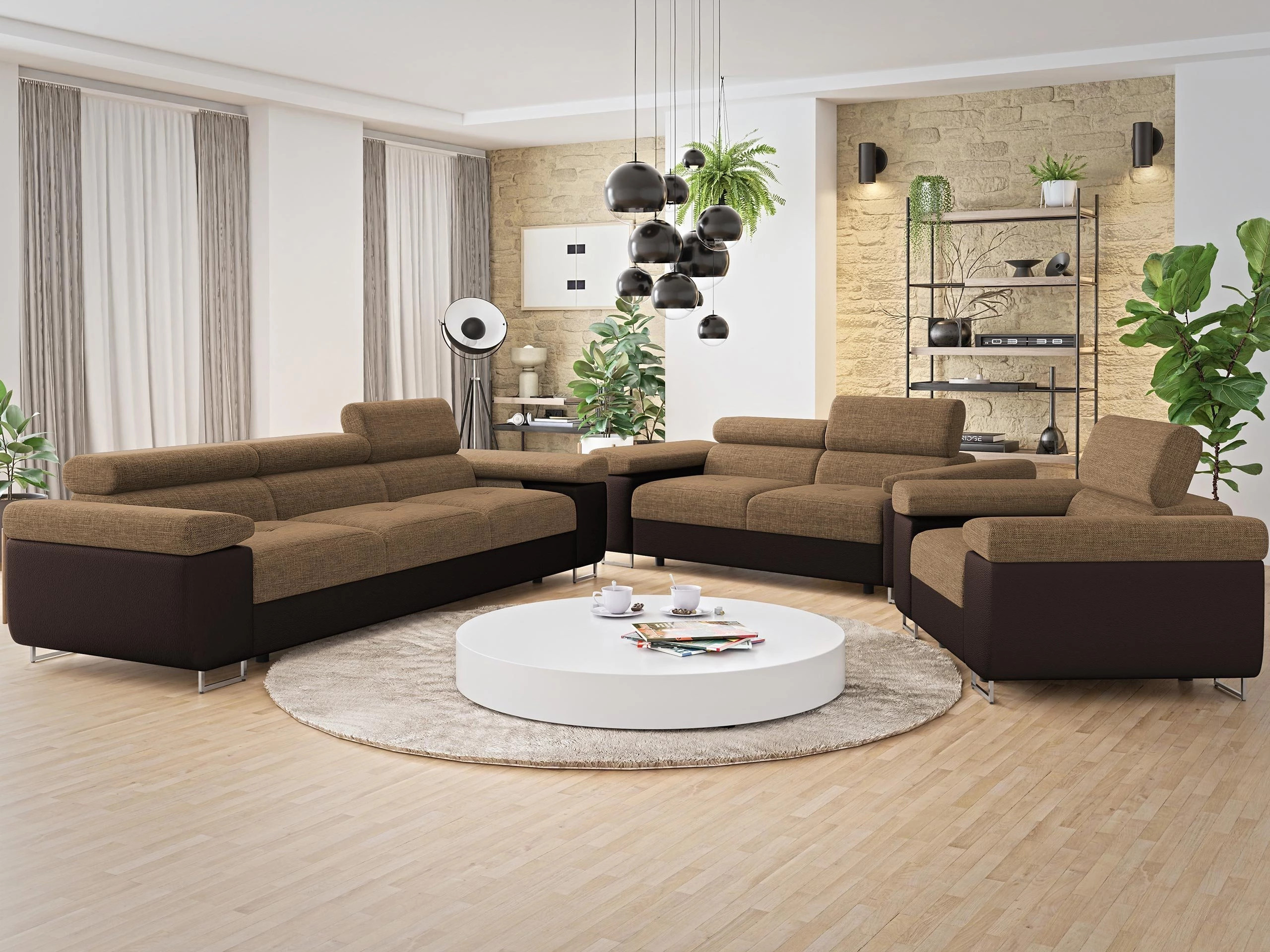 Komplet oblazinjenega pohištva Comfivo Vinetum (Soft 066 + Lux 03)