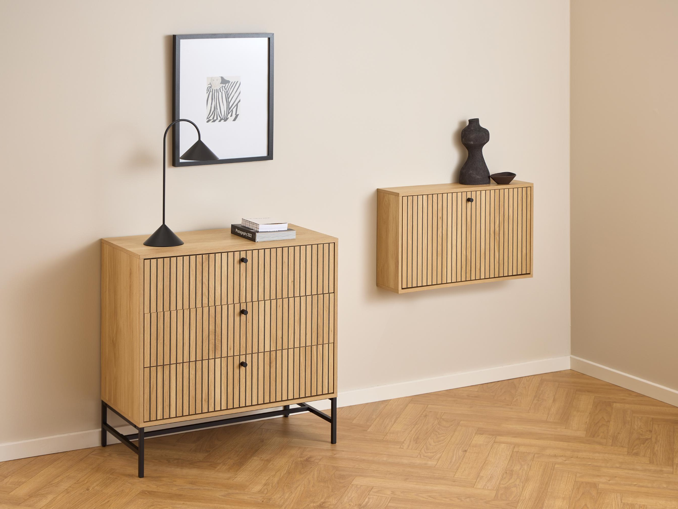 Regal za čevlje Norsica Levala 106 (Lahki hrast)