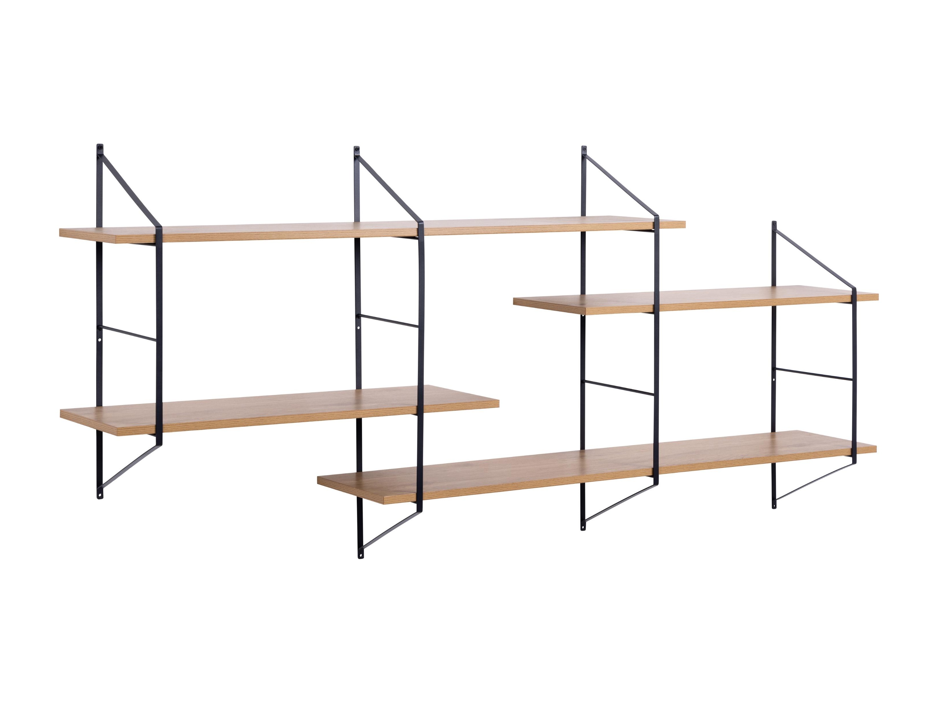 Stenska polica Norsica 447 (Svetlo rjava + Črna)