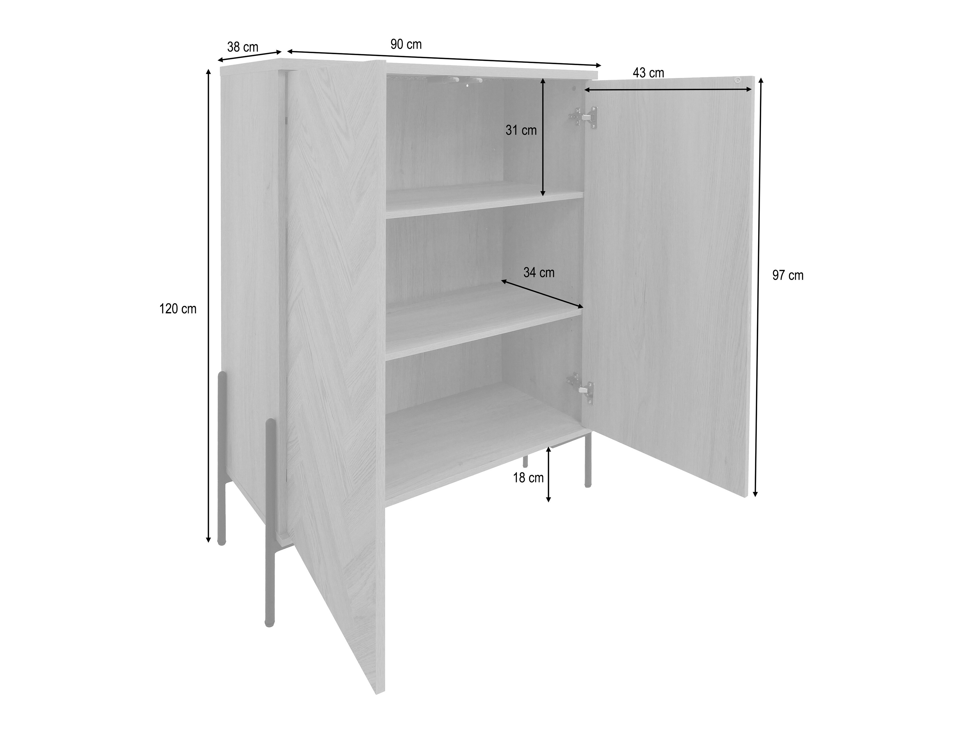 Omarica Denton 1524 (Hrast)