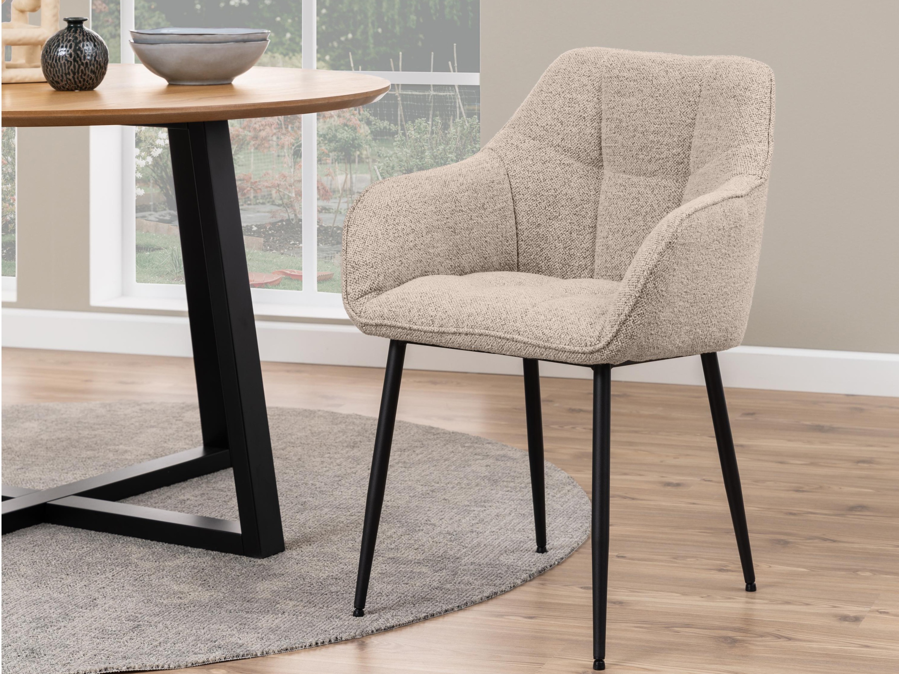 Stol Norsica 454 (Bež + Črna)