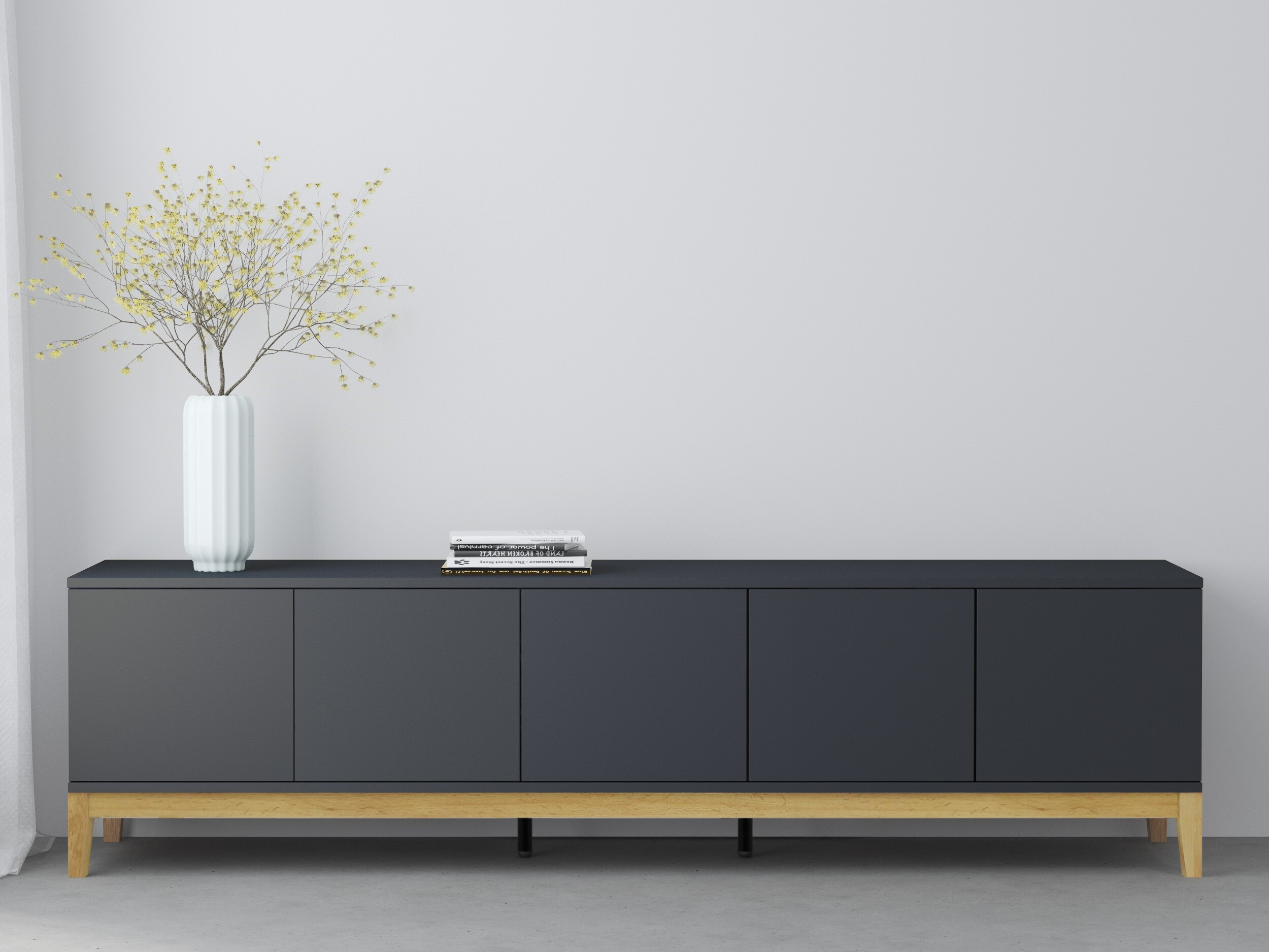 TV-omarica Felmelo 100 (Siva + Wotan hrast)