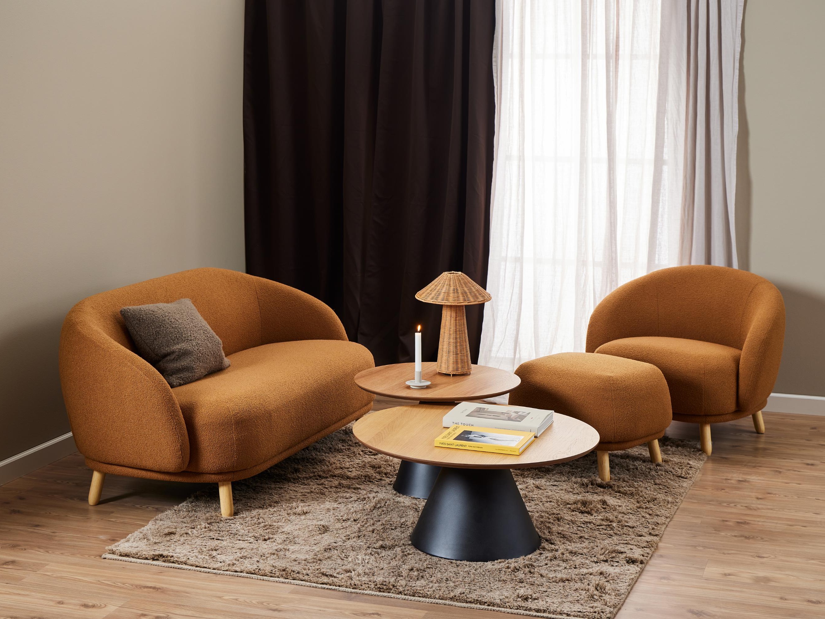 Klubska mizica Norsica 908 (Črna + Hrast)