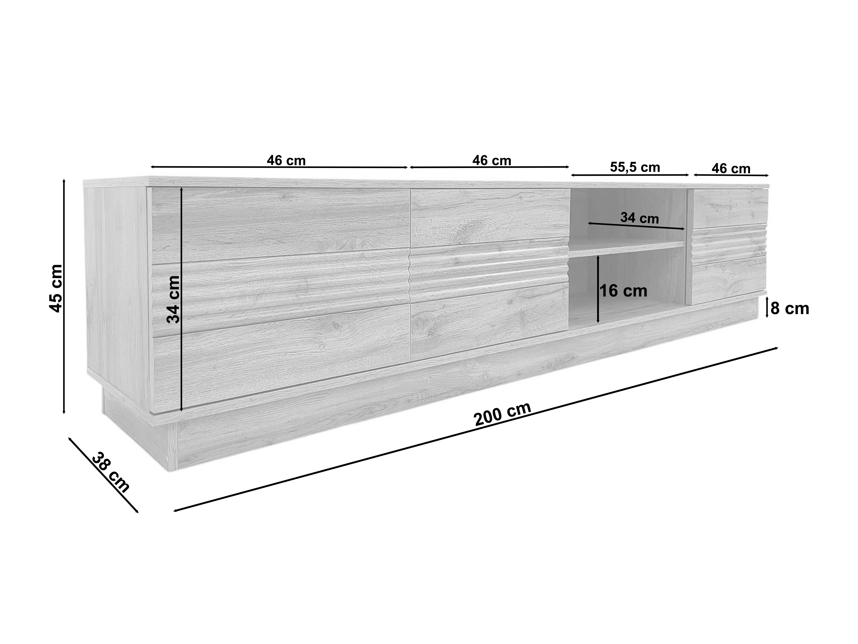TV-omarica Denton 1526 (Bela)