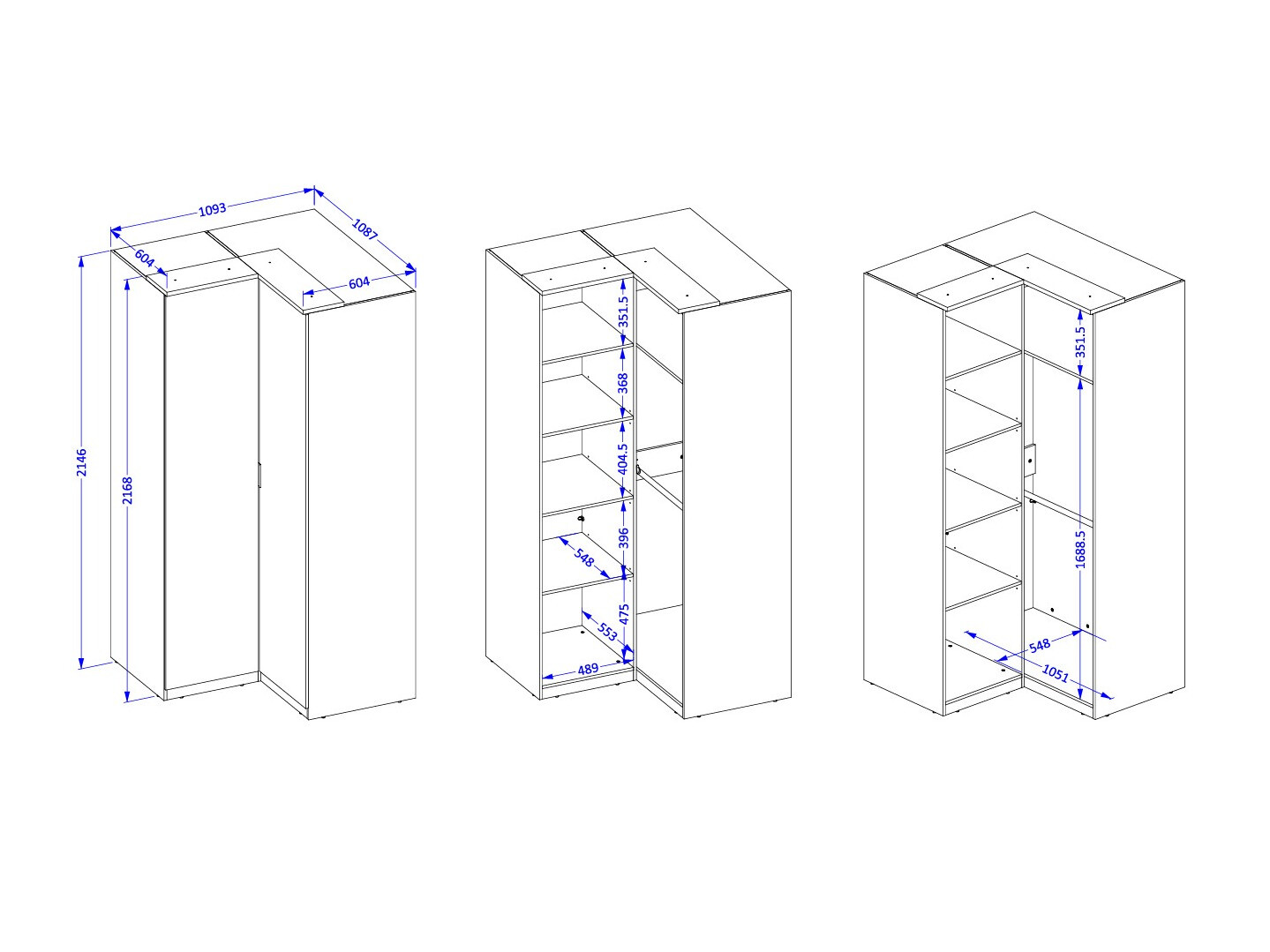 Kotna omara Nolcala 107 (Hrast + Bež)
