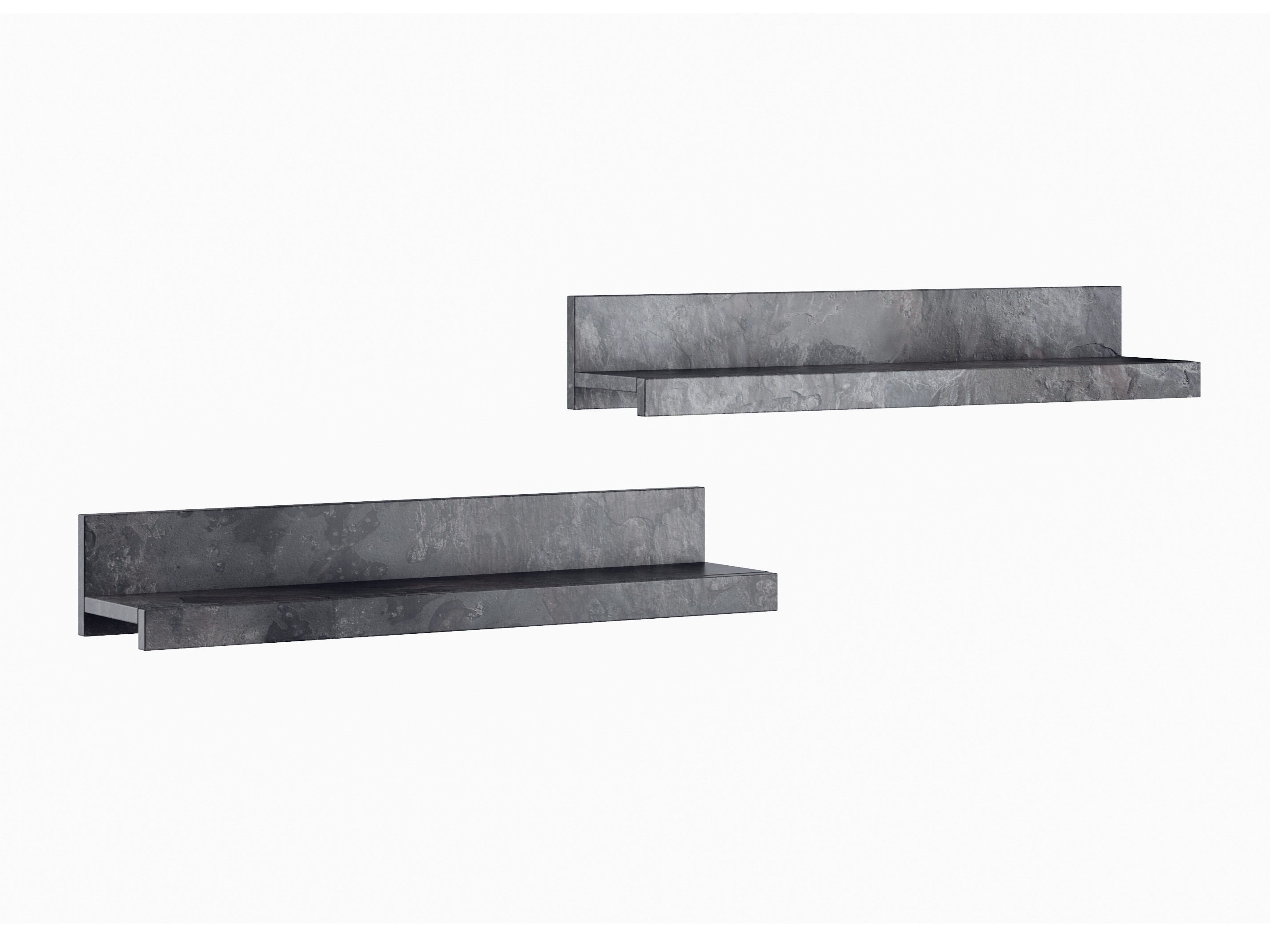 Komplet stenskih polic Torvire 105 (Temen beton)