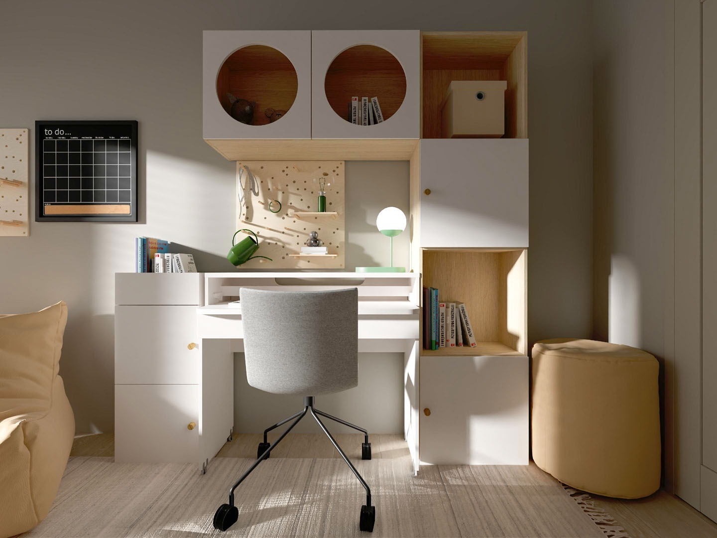 Regal Tornolo 102 (Lahki hrast + Bela)