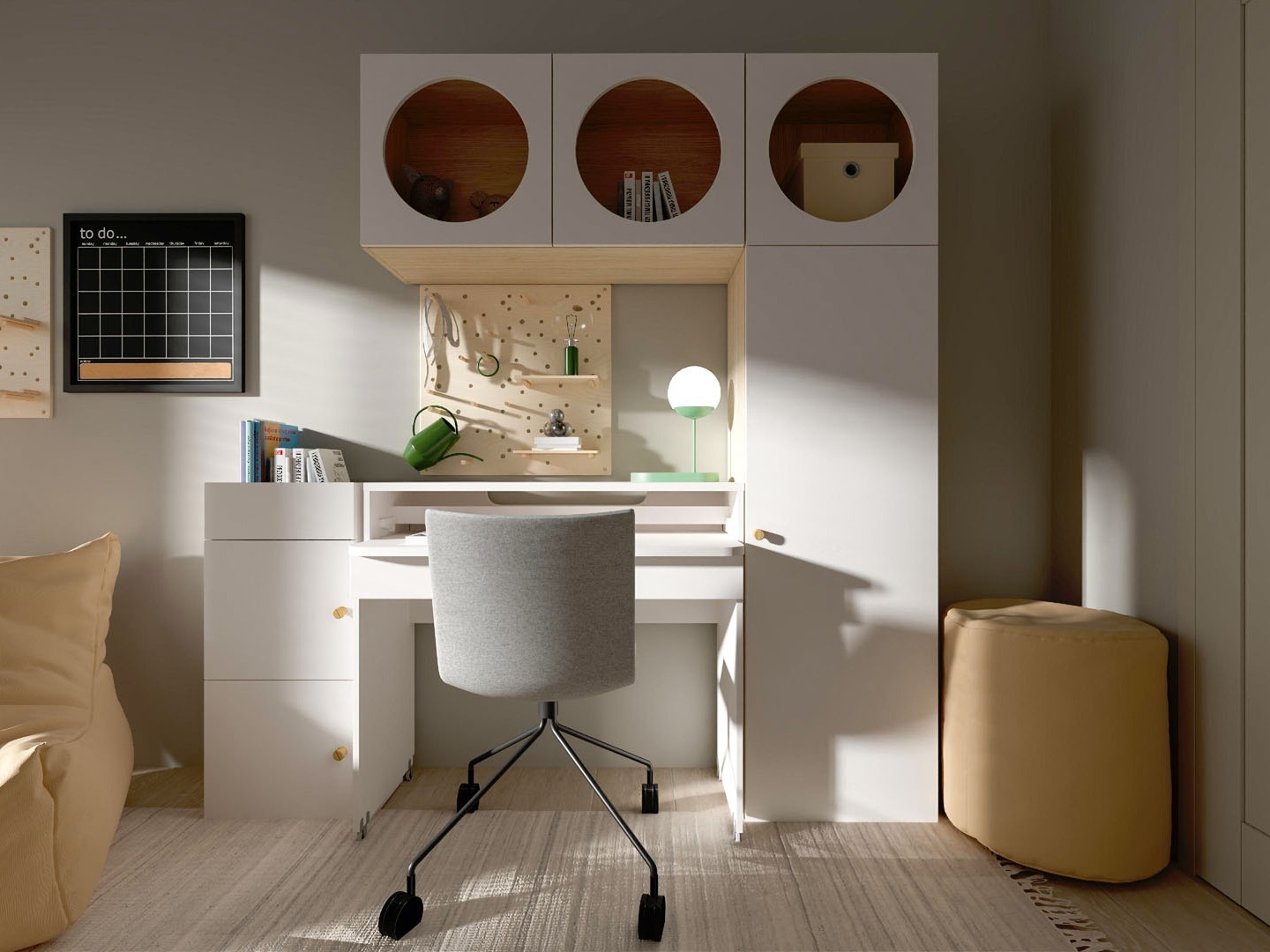 Regal Tornolo 104 (Lahki hrast + Bela)